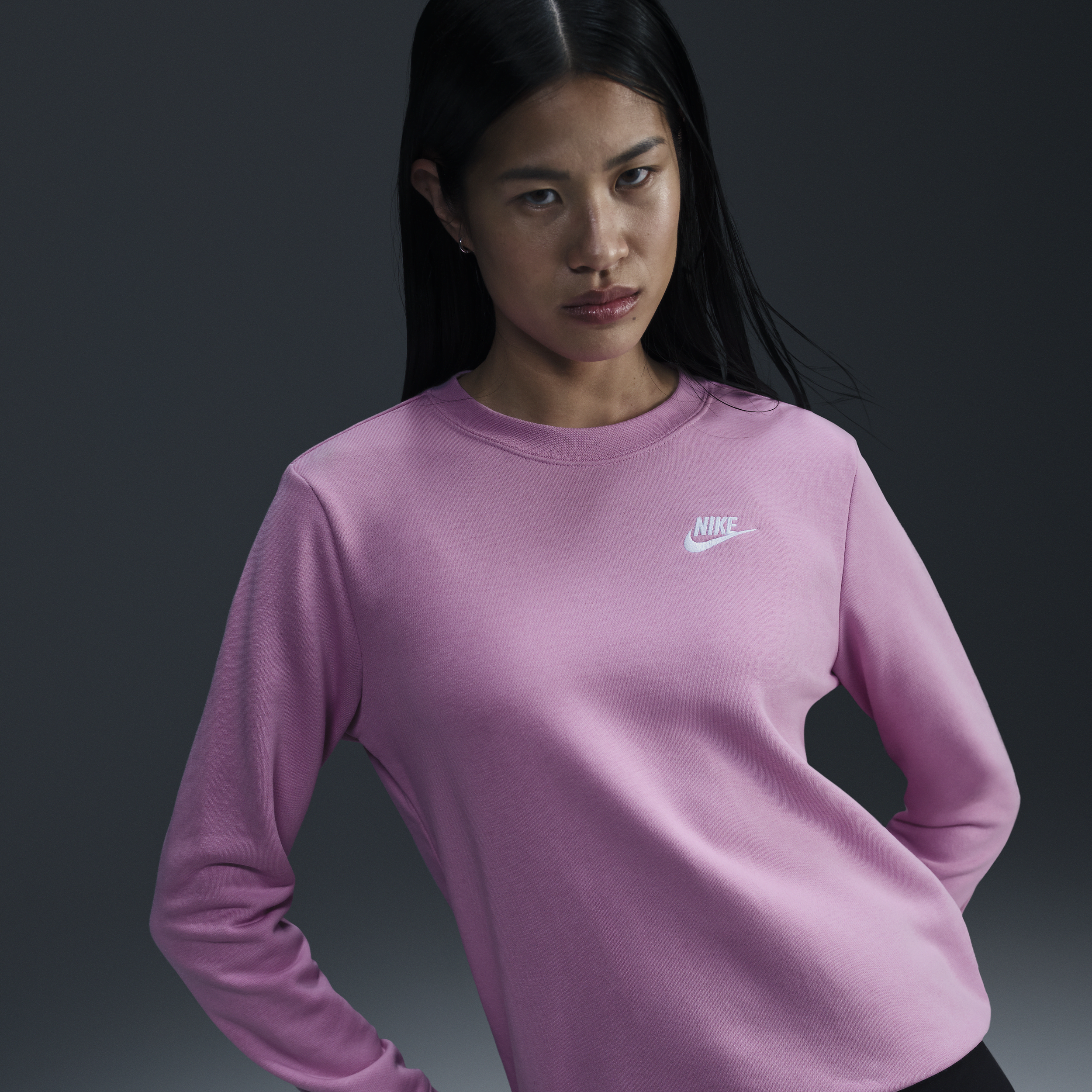 【ナイキ(NIKE)公式ストア】ナイキ スポーツウェア クラブ フリース ウィメンズ クルーネック スウェットシャツ DQ5474-632 ピンク 【ナイキ(NIKE)公式ストア】ナイキ スポーツウェア クラブ フリース ウィメンズ クルーネック スウェットシャツ DQ5474-632 ピンク