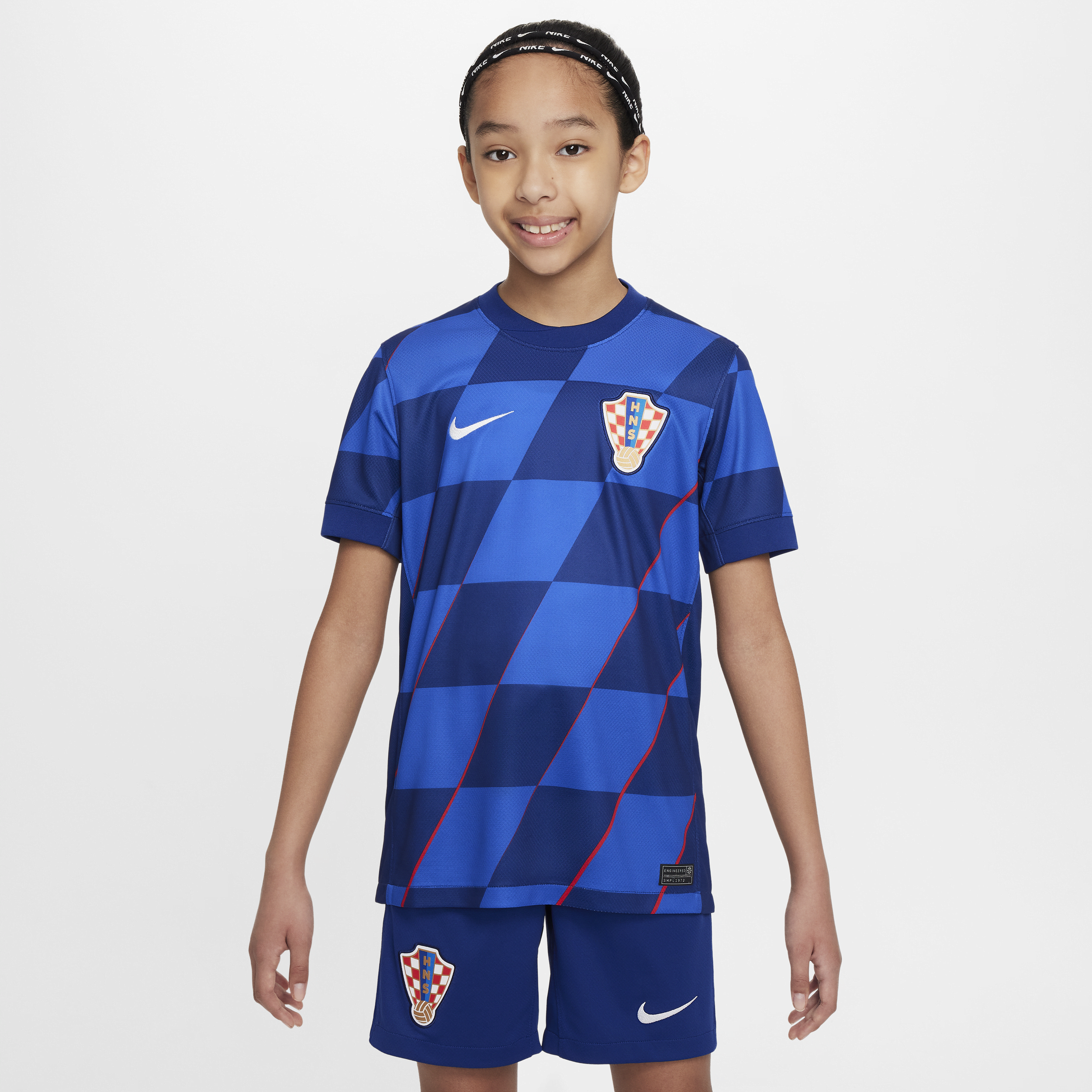 Segunda equipación Stadium Croacia 2024/25 Camiseta de fútbol Replica Nike Dri-FIT - Niño/a - Azul