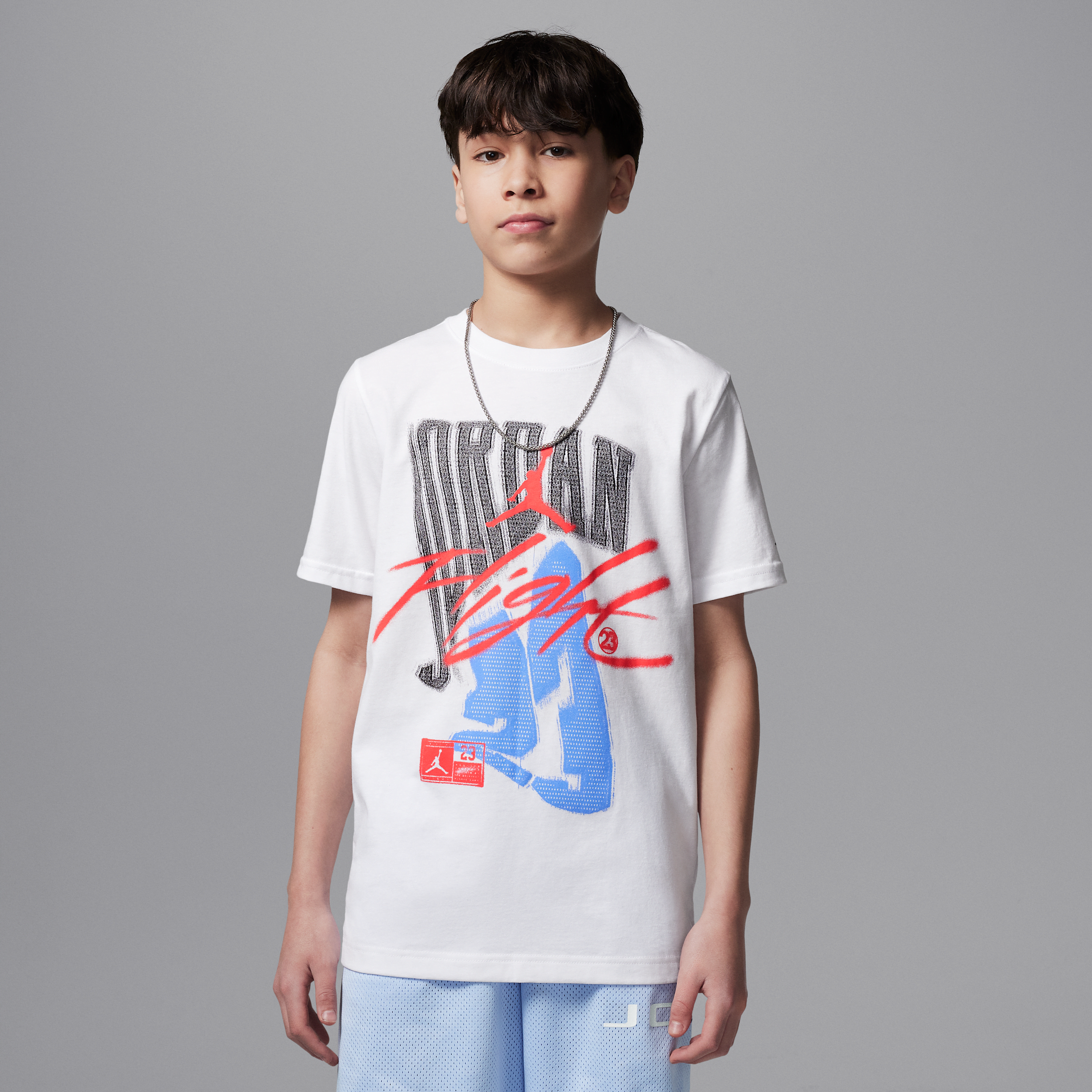 【ナイキ(NIKE)公式ストア】ジョーダン ジュニア フェイドアウェイ フライト Tシャツ II3078-100 ホワイト 【ナイキ(NIKE)公式ストア】ジョーダン ジュニア フェイドアウェイ フライト Tシャツ II3078-100 ホワイト