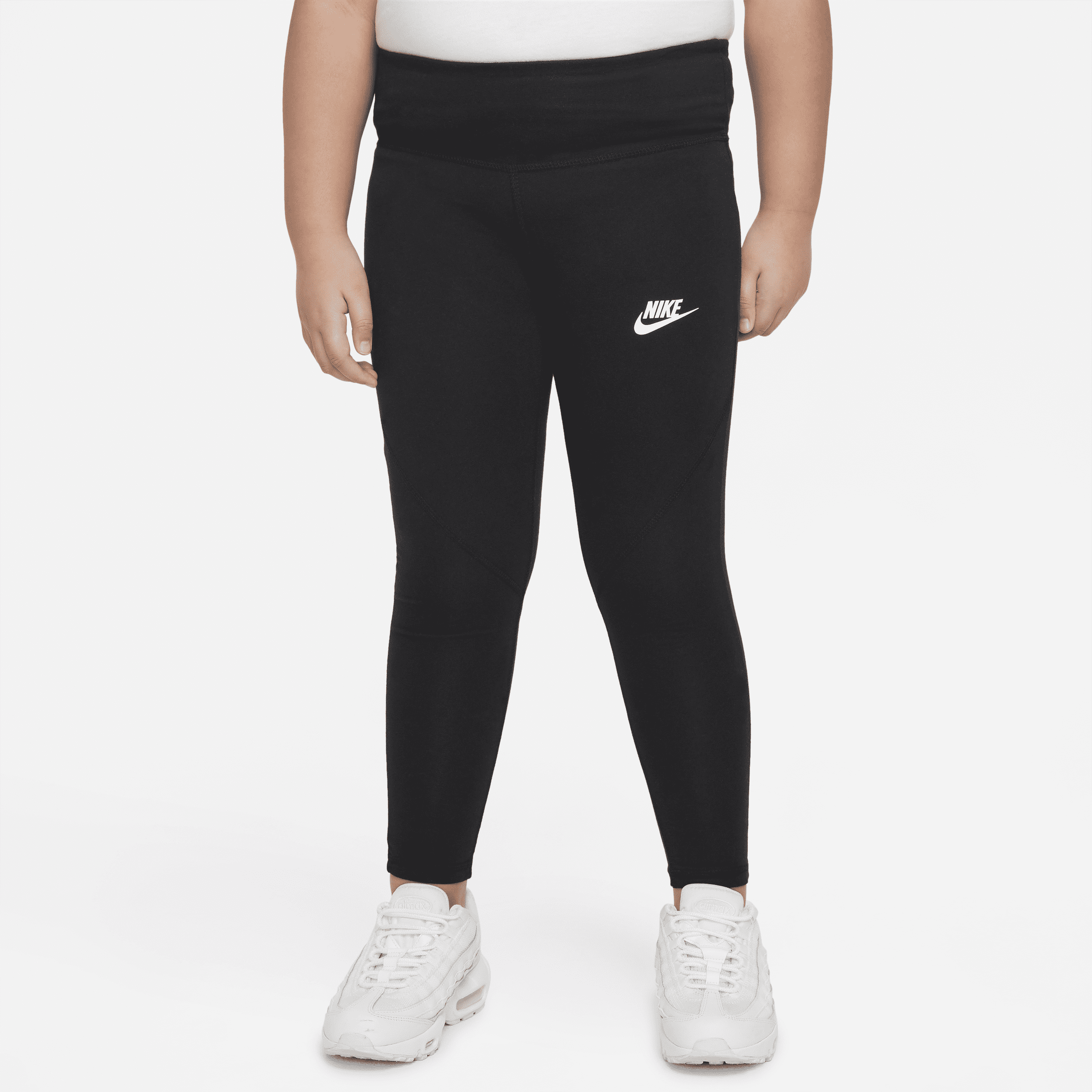 Nike Sportswear Favorites-leggings med høj talje til store børn (piger) (udvidet størrelse) - sort