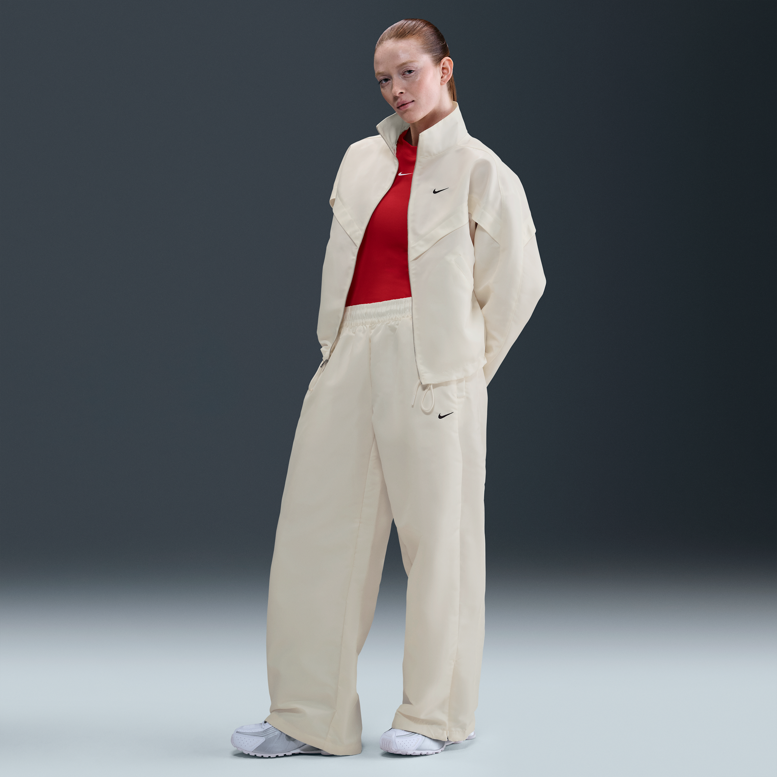 Pantaloni Shine Windrunner Nike – Donna - Bianco