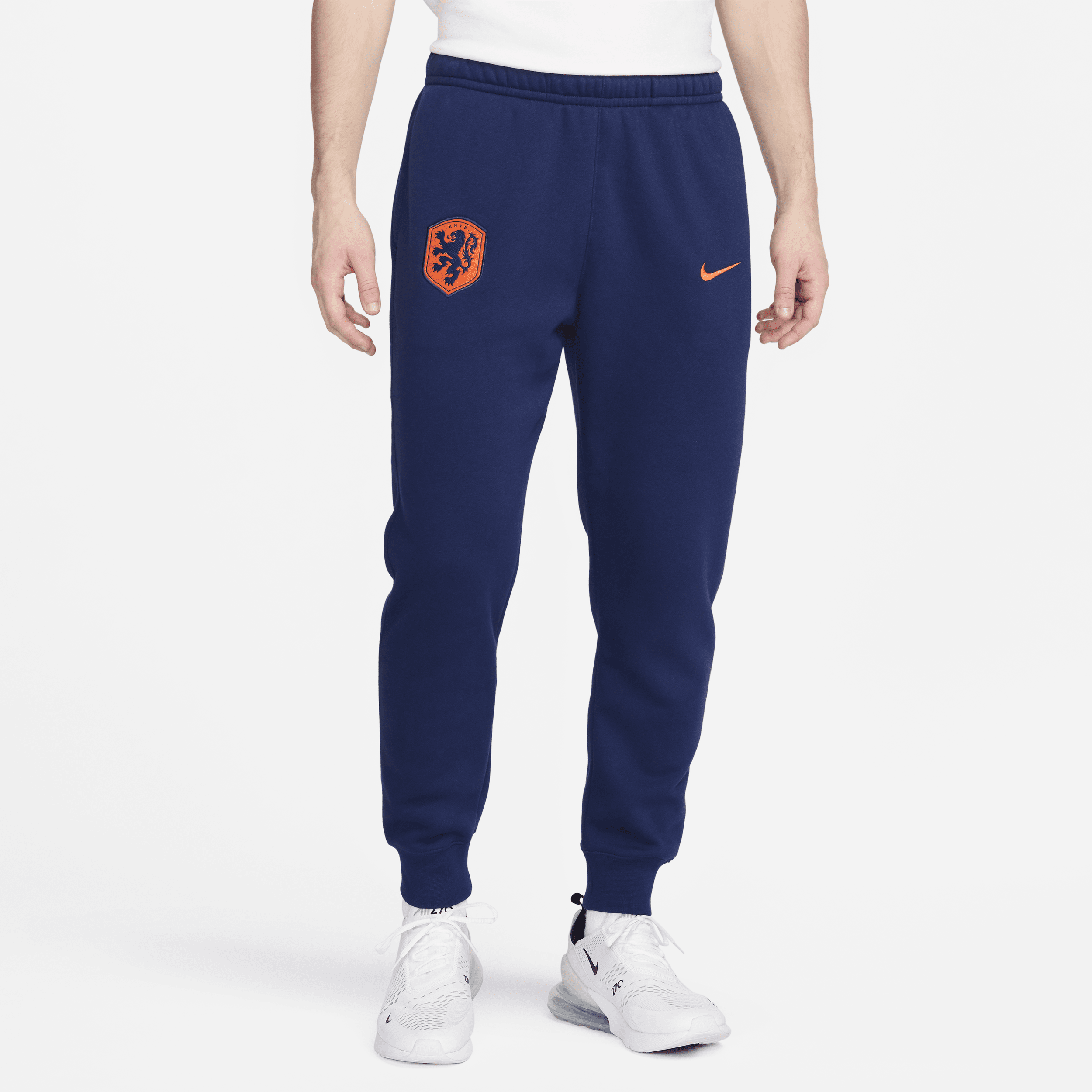 Pantaloni jogger da calcio in fleece Nike Olanda Club – Uomo - Blu