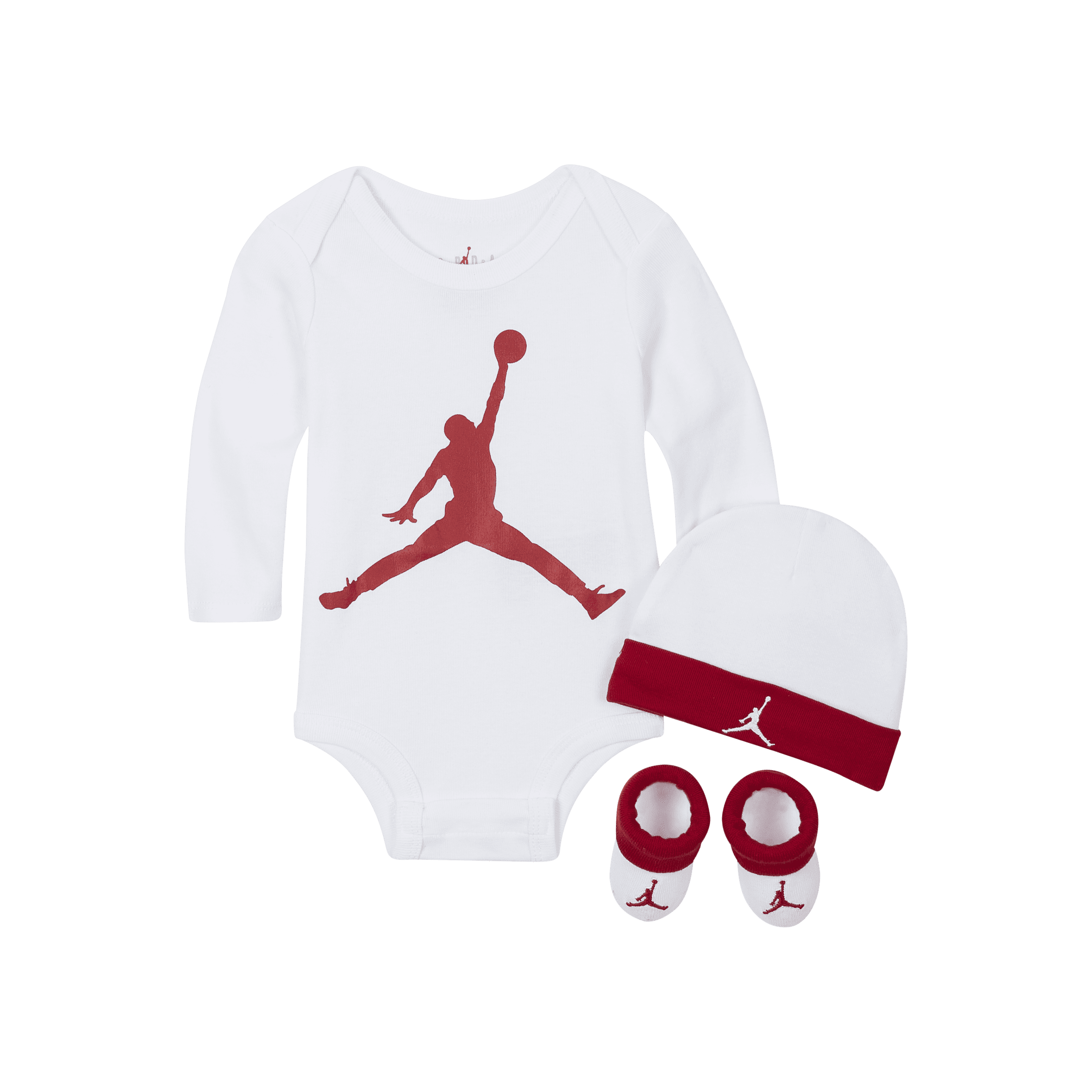 Nike 3-delt Jordan-sæt til babyer (0-12M) - hvid