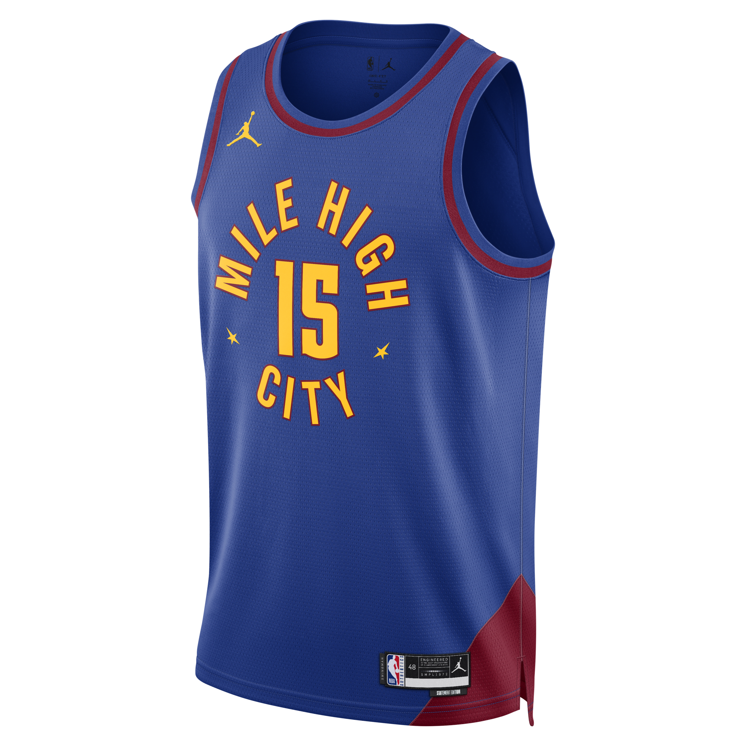 Nike Denver Nuggets Statement Edition Jordan Swingman Dri-FIT NBA-jersey voor heren - Blauw