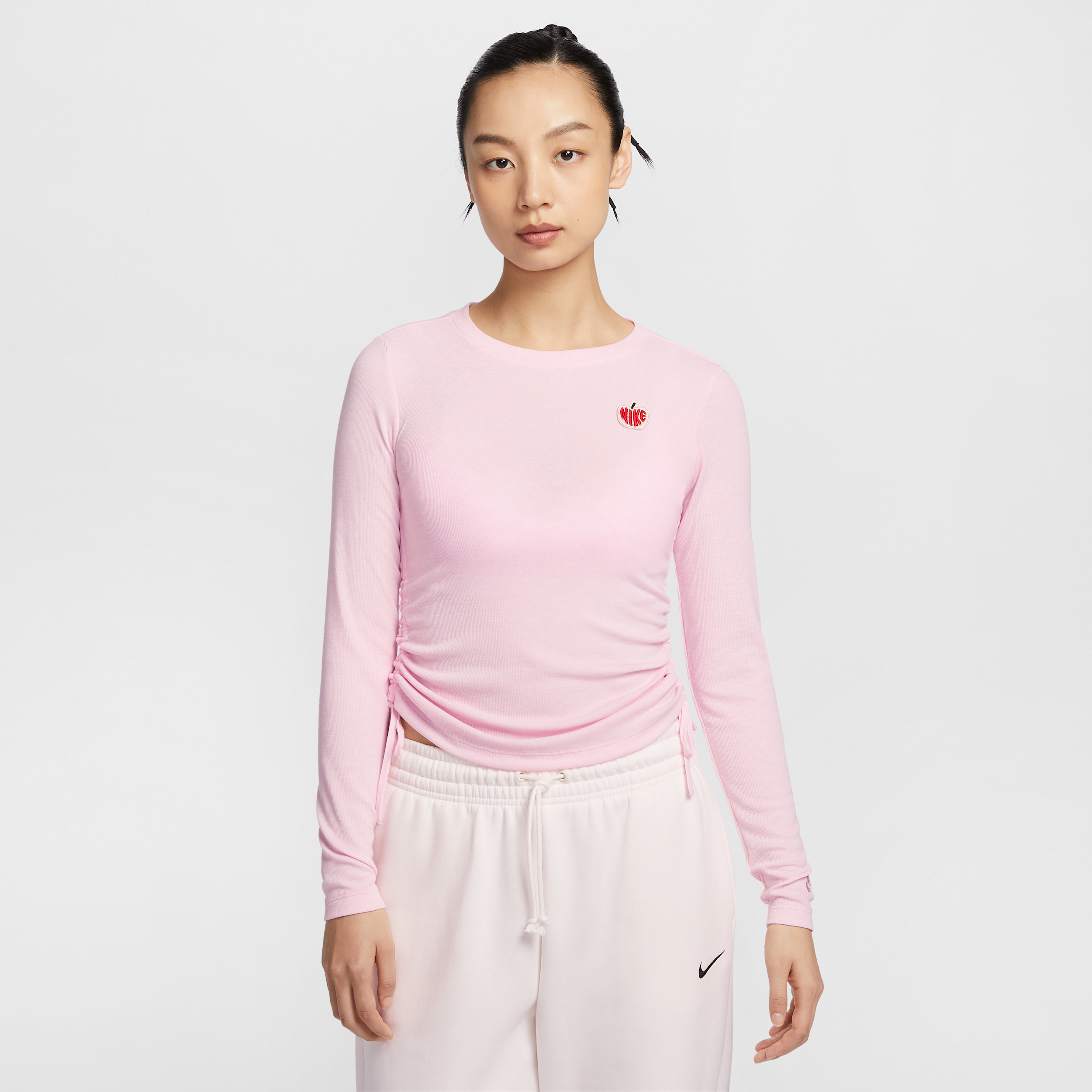 【ナイキ(NIKE)公式ストア】ナイキ スポーツウェア ウィメンズ リブ ロングスリーブ クロップド トップ HV8728-663 ピンク 【ナイキ(NIKE)公式ストア】ナイキ スポーツウェア ウィメンズ リブ ロングスリーブ クロップド トップ HV8728-663 ピンク