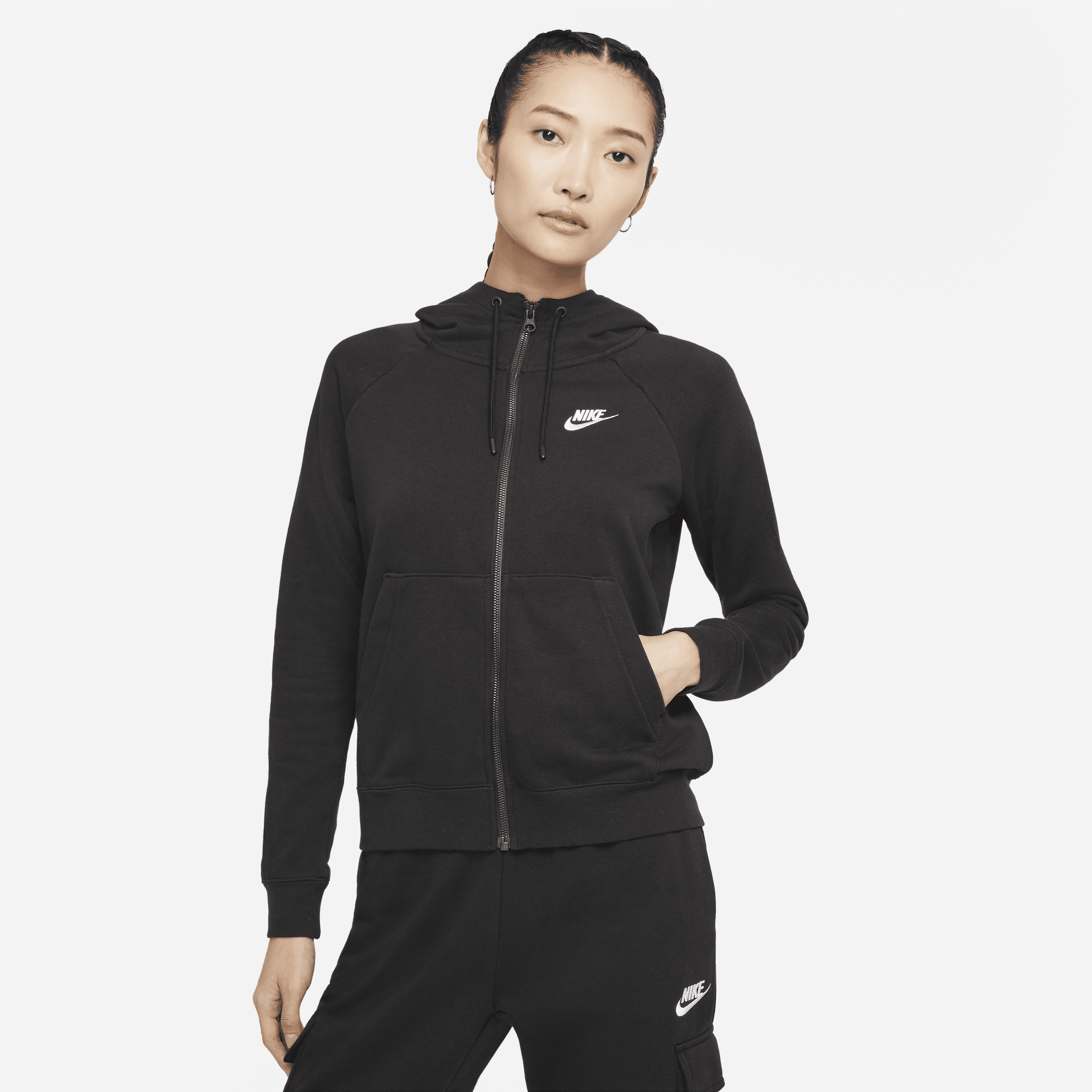 【ナイキ(NIKE)公式ストア】ナイキ スポーツウェア エッセンシャル ウィメンズ フルジップ パーカー BV3343-010 ブラック 【ナイキ(NIKE)公式ストア】ナイキ スポーツウェア エッセンシャル ウィメンズ フルジップ パーカー BV3343-010 ブラック