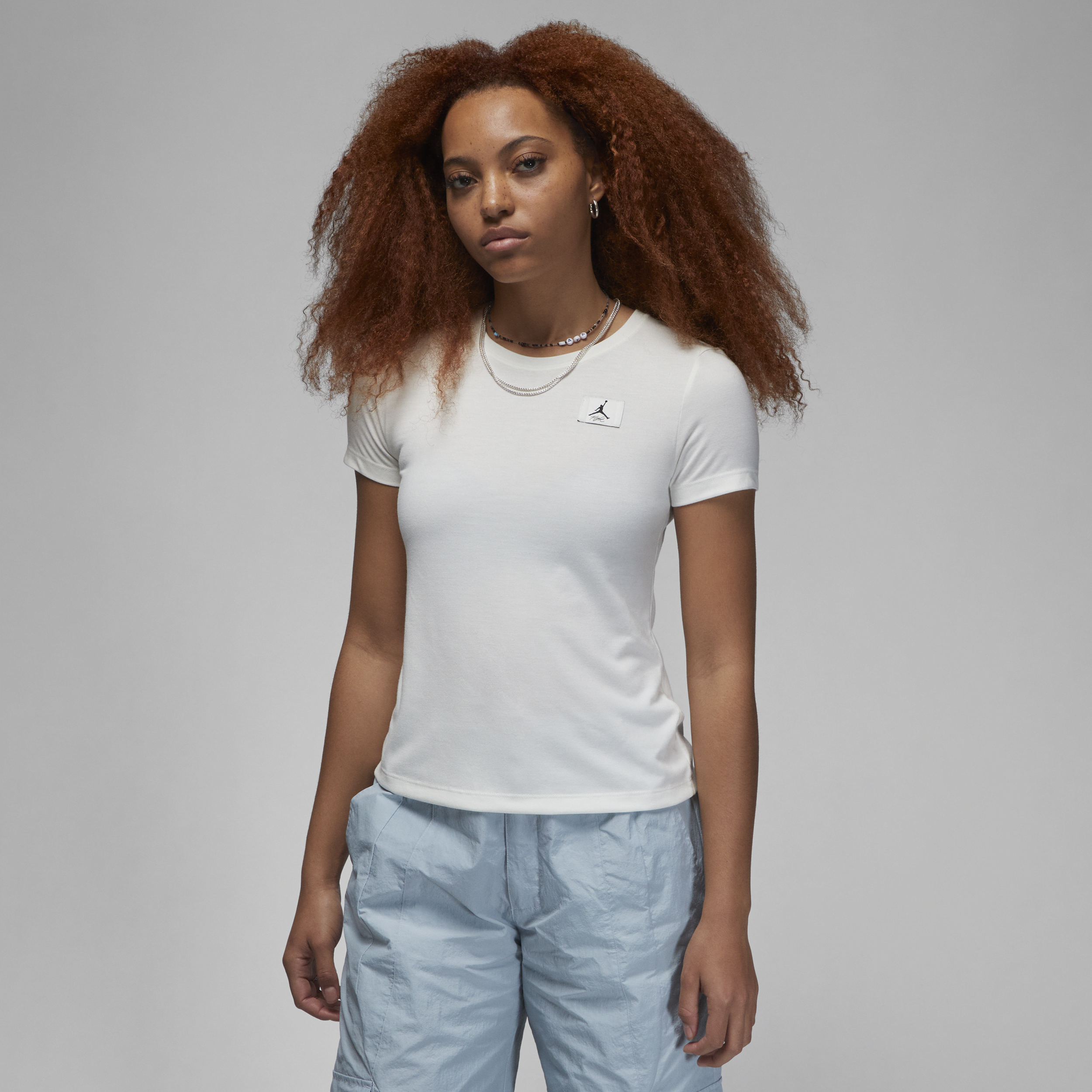 Nike Slank Jordan-T-shirt til kvinder - hvid