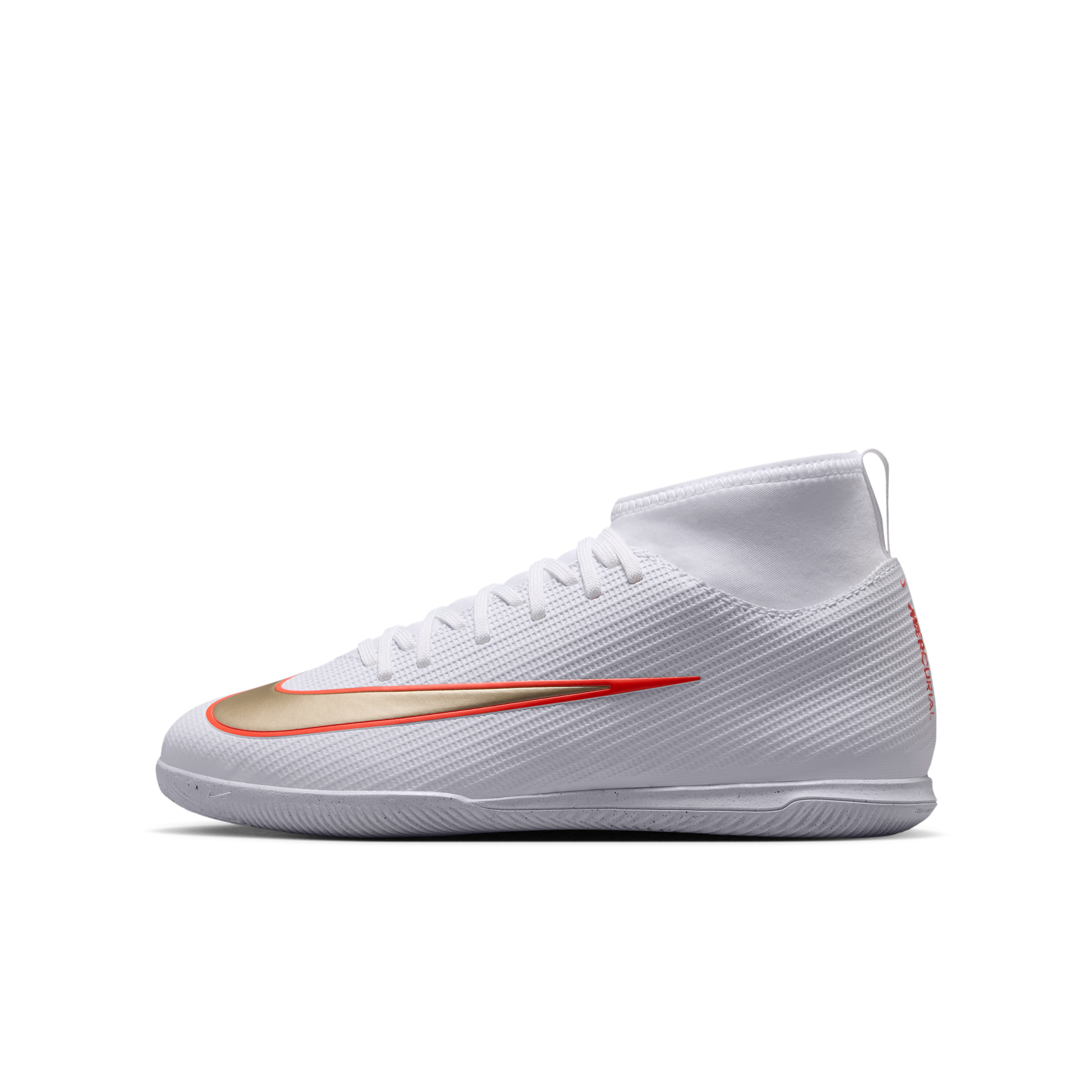 Chaussure de foot en salle montante Nike Jr. Mercurial Superfly 11 Club pour pré-ado - Blanc