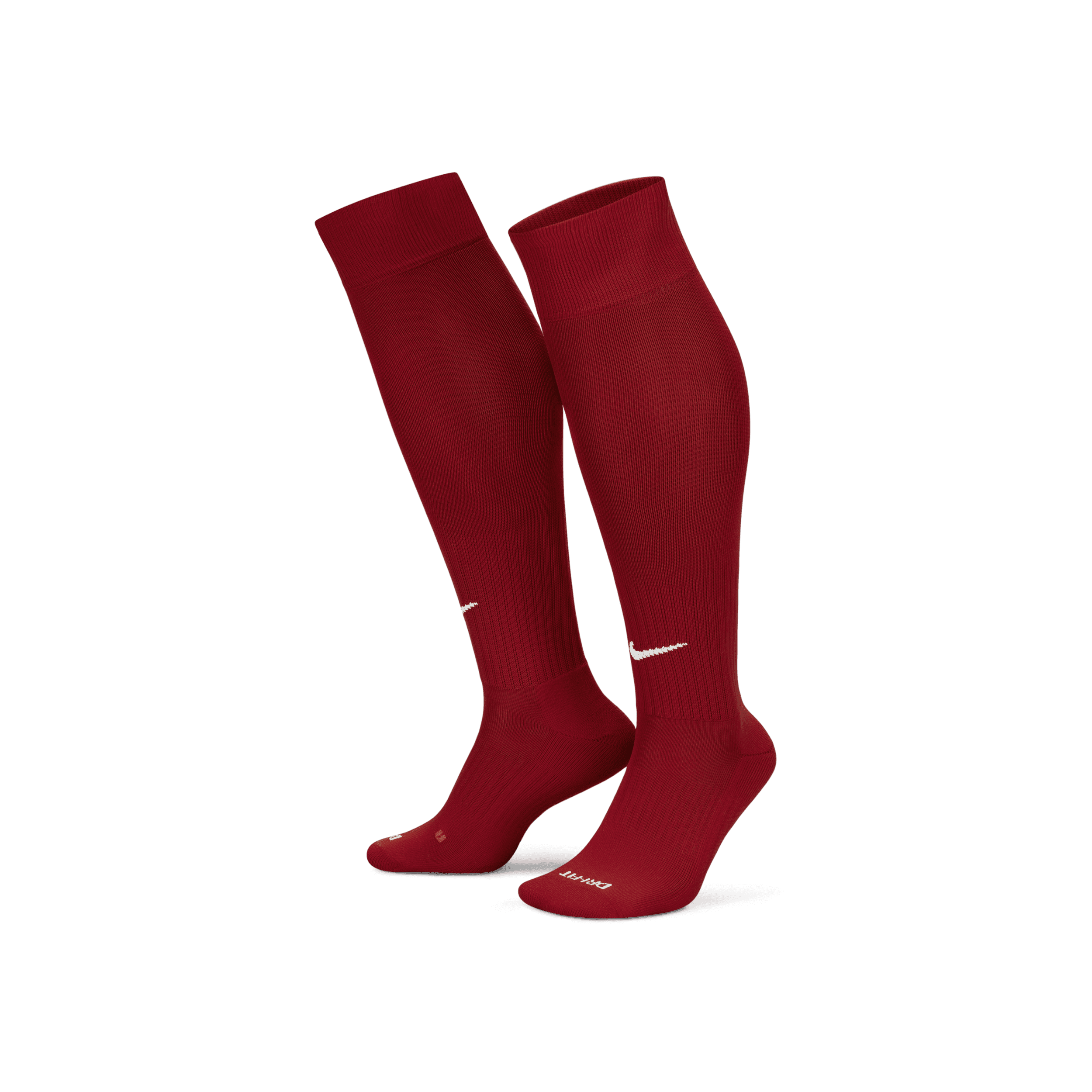 Lange Nike Academy-fodboldstrømper - rød