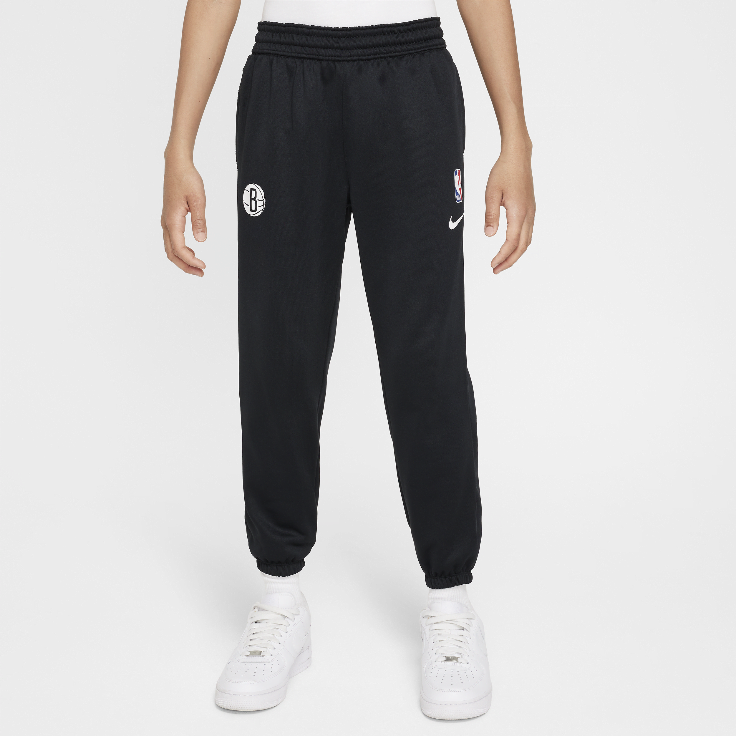 Brooklyn Nets Spotlight Nike Dri-FIT NBA-bukser til større børn - sort
