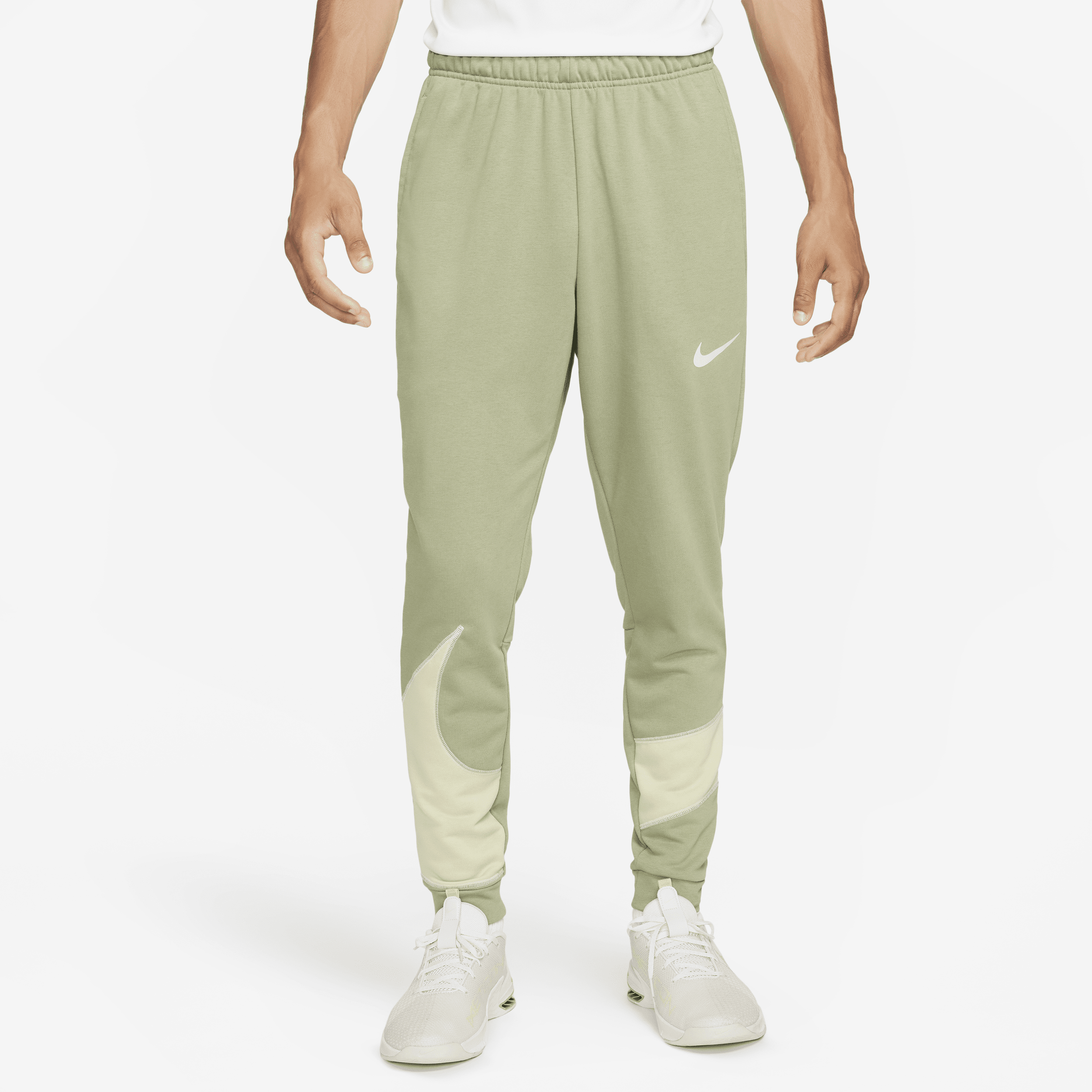Faconsyede Nike Dri-FIT-fitnessbukser til mænd - grøn