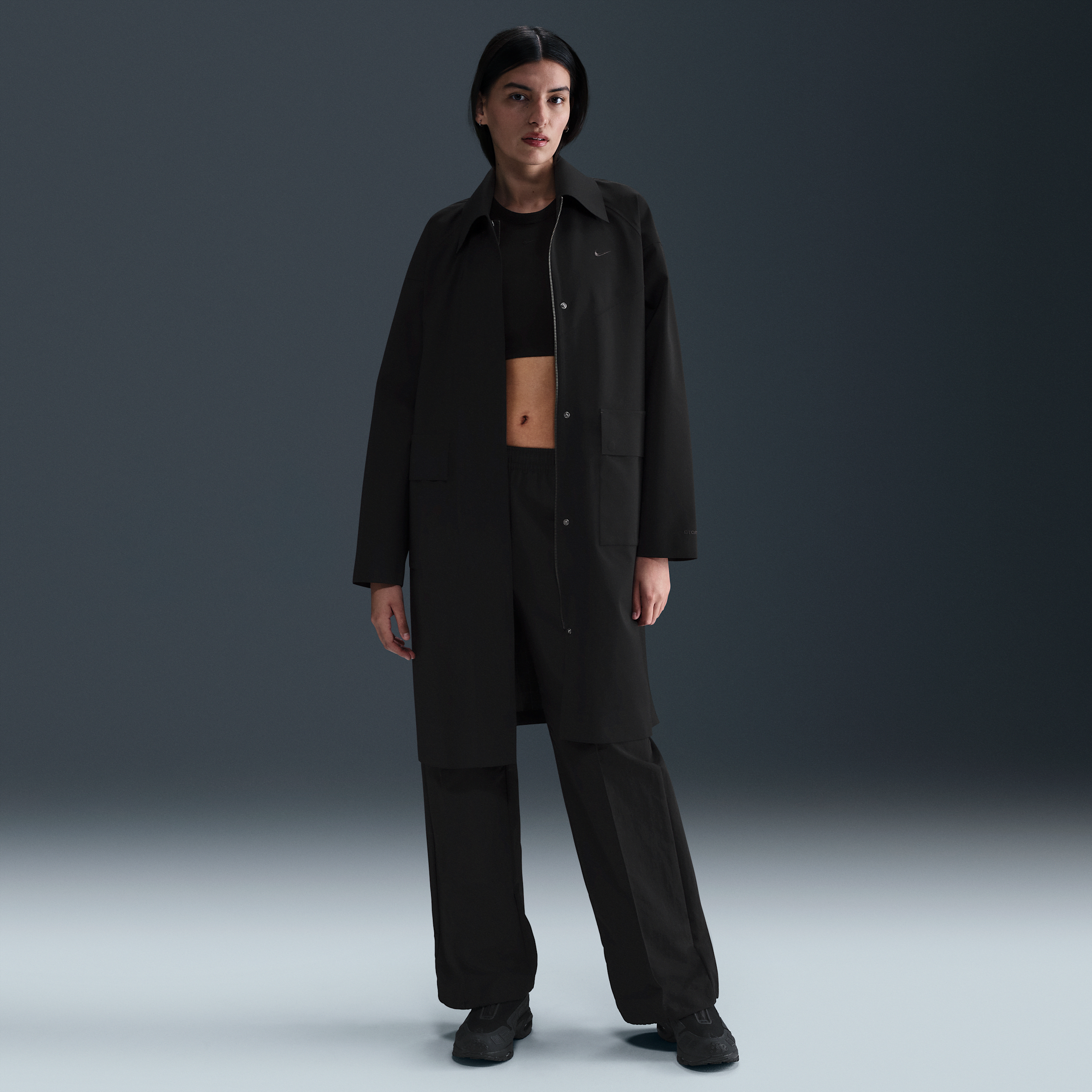 Trench oversize Storm-FIT ADV Nike Windrunner – Donna - Nero