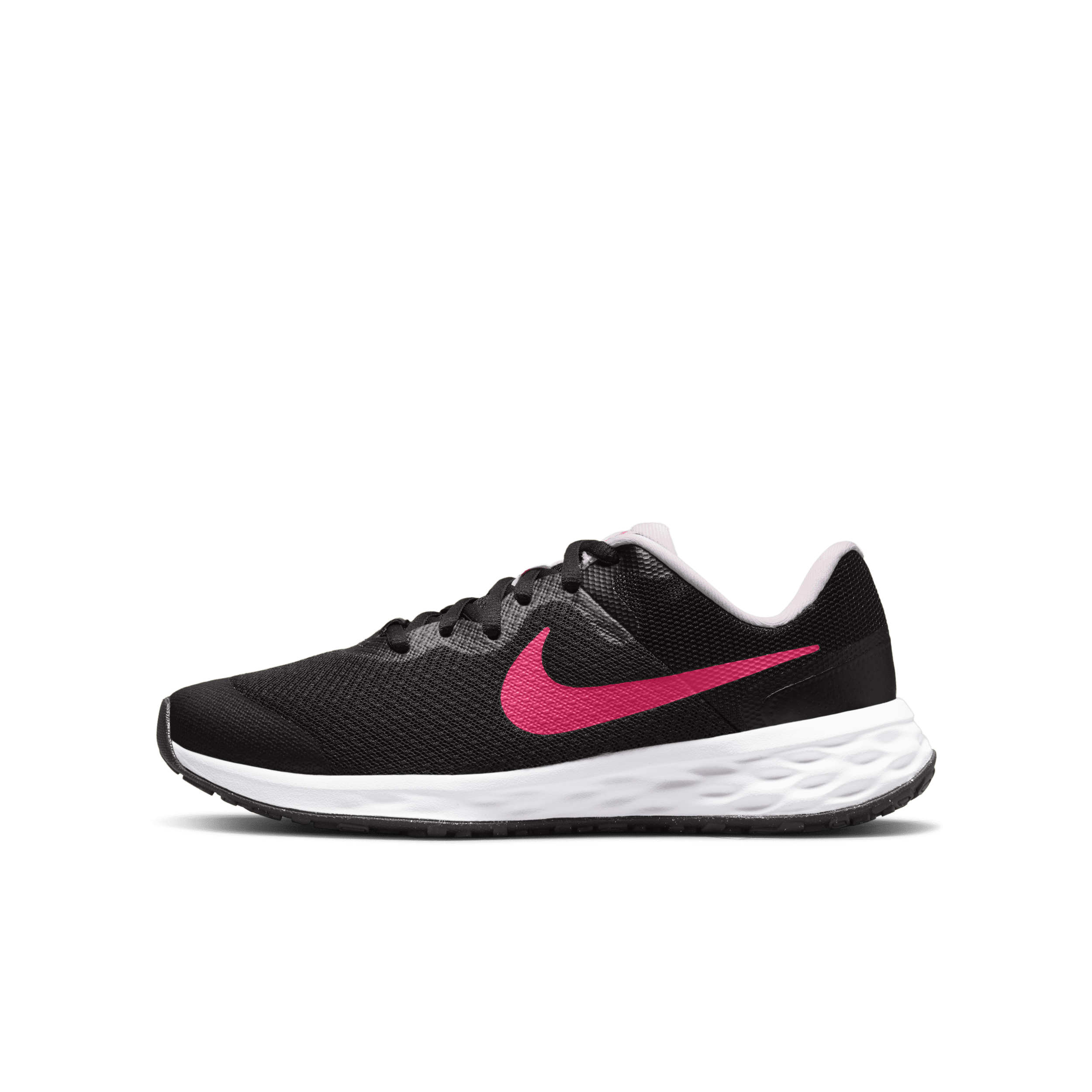 Nike Revolution 6-løbesko til vej til større børn - sort
