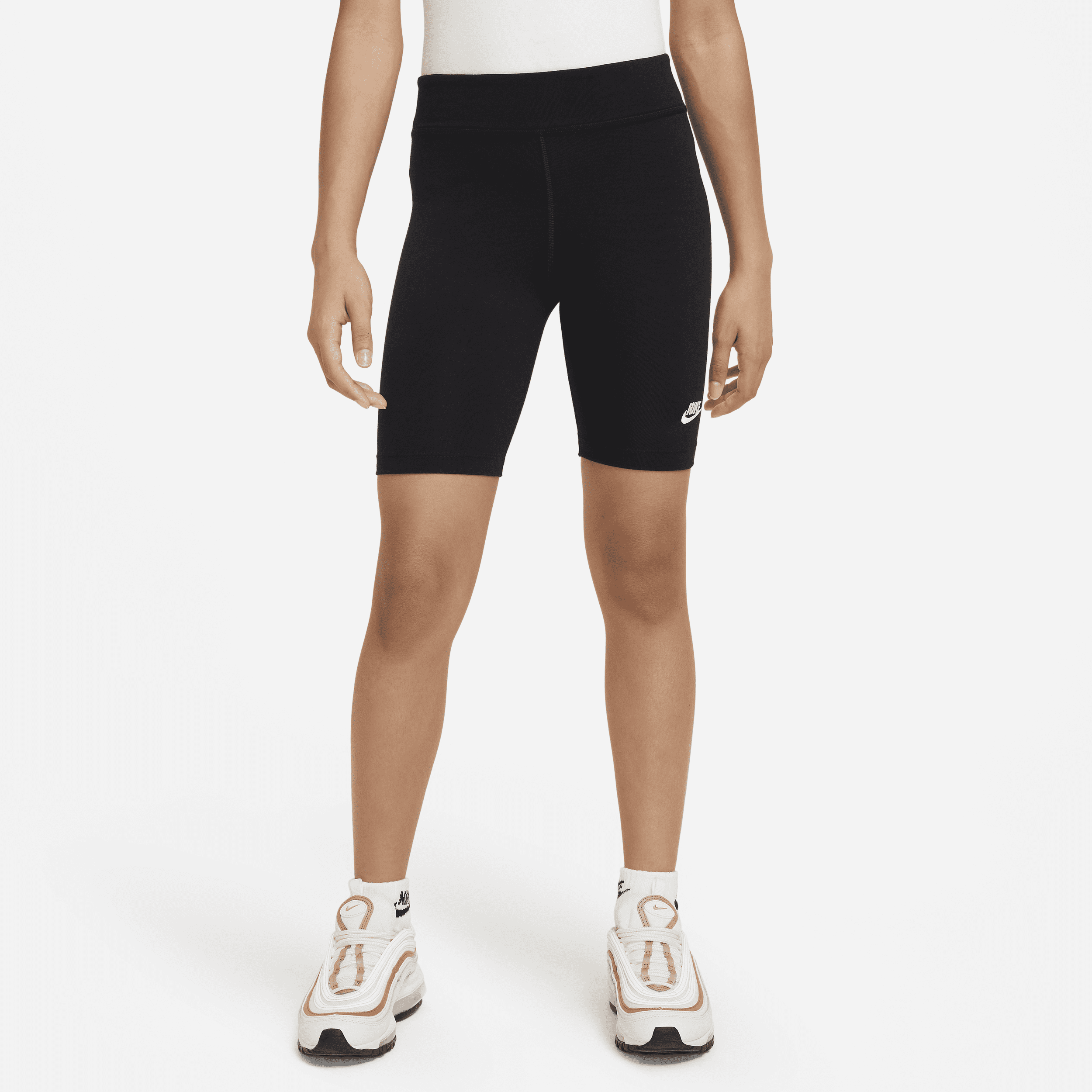 Shorts modello ciclista 18 cm Nike – Ragazza - Nero