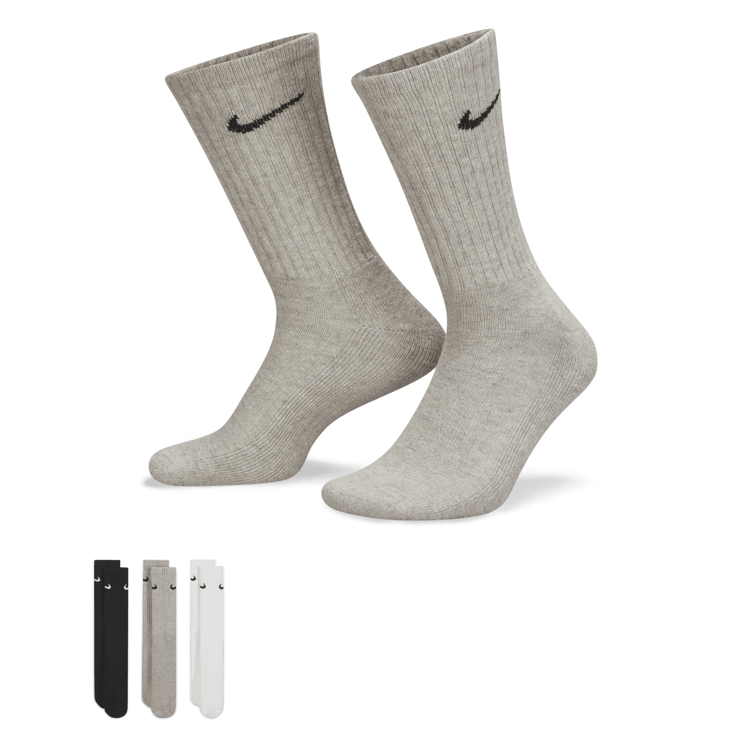 Nike Cushioned Calcetines largos de entrenamiento (3 pares) - Multicolor