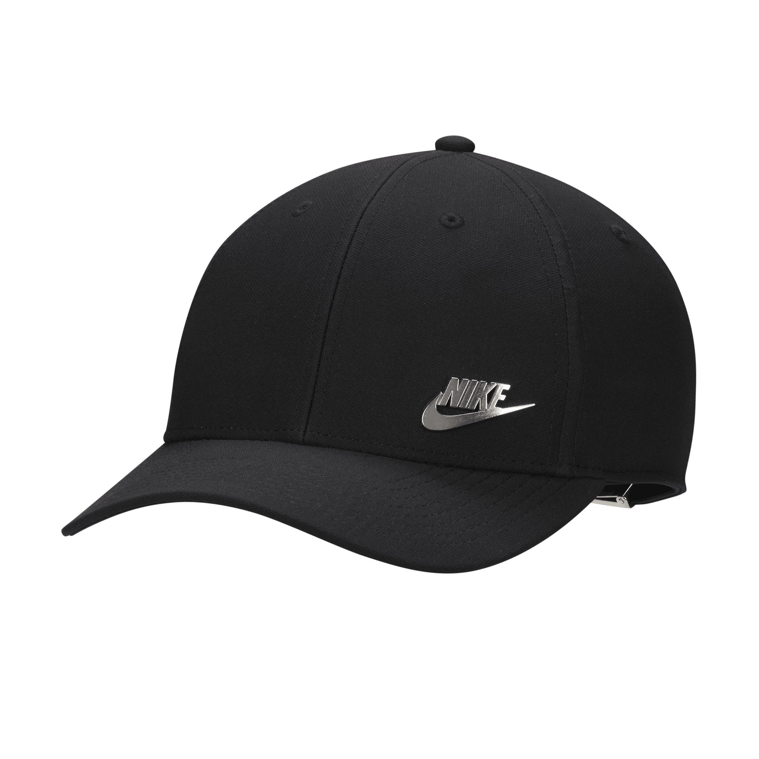 Cappello strutturato con logo in metallo Nike Dri-FIT Club - Nero