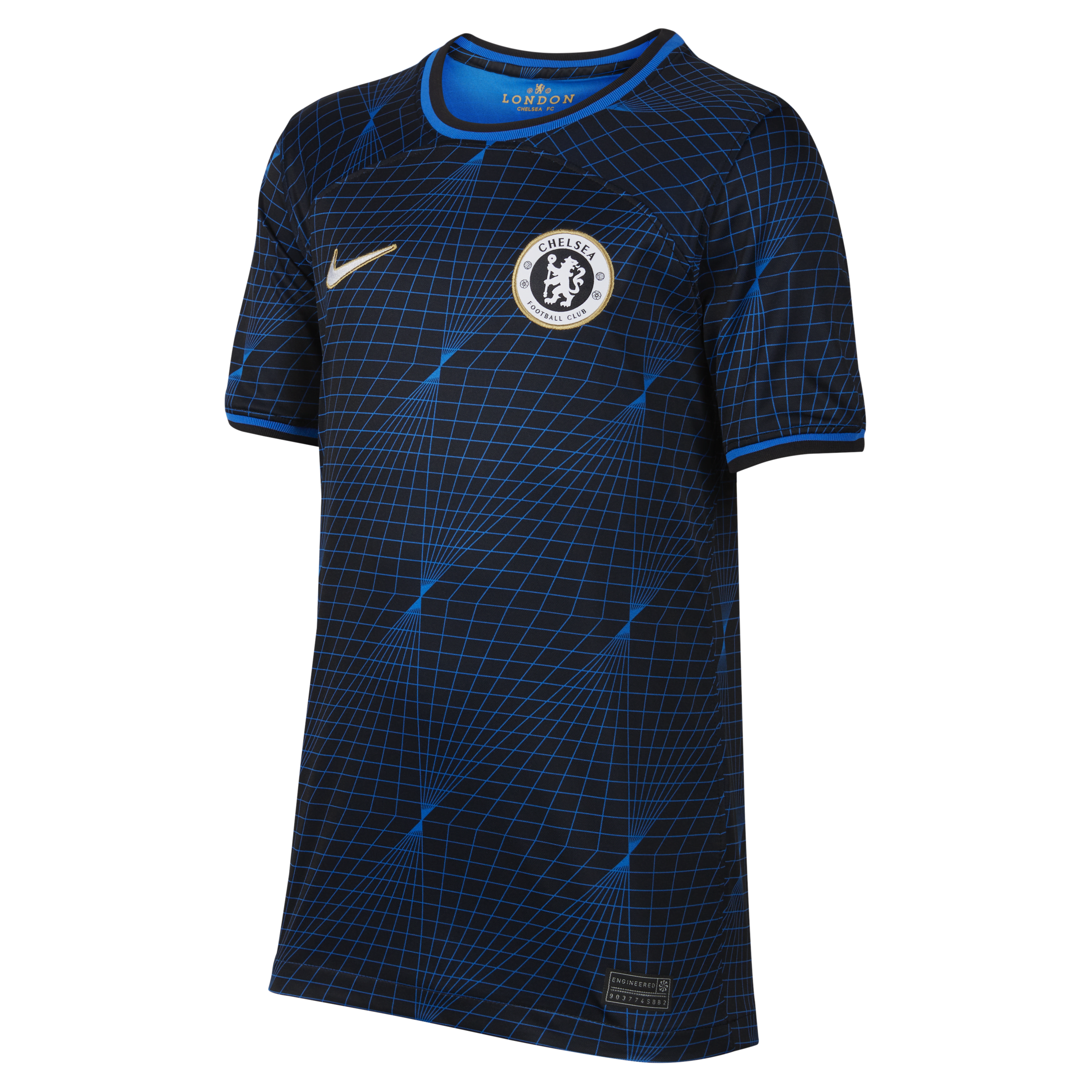 Maglia da calcio Nike Dri-FIT Chelsea FC 2023/24 Stadium per ragazzi – Away - Blu