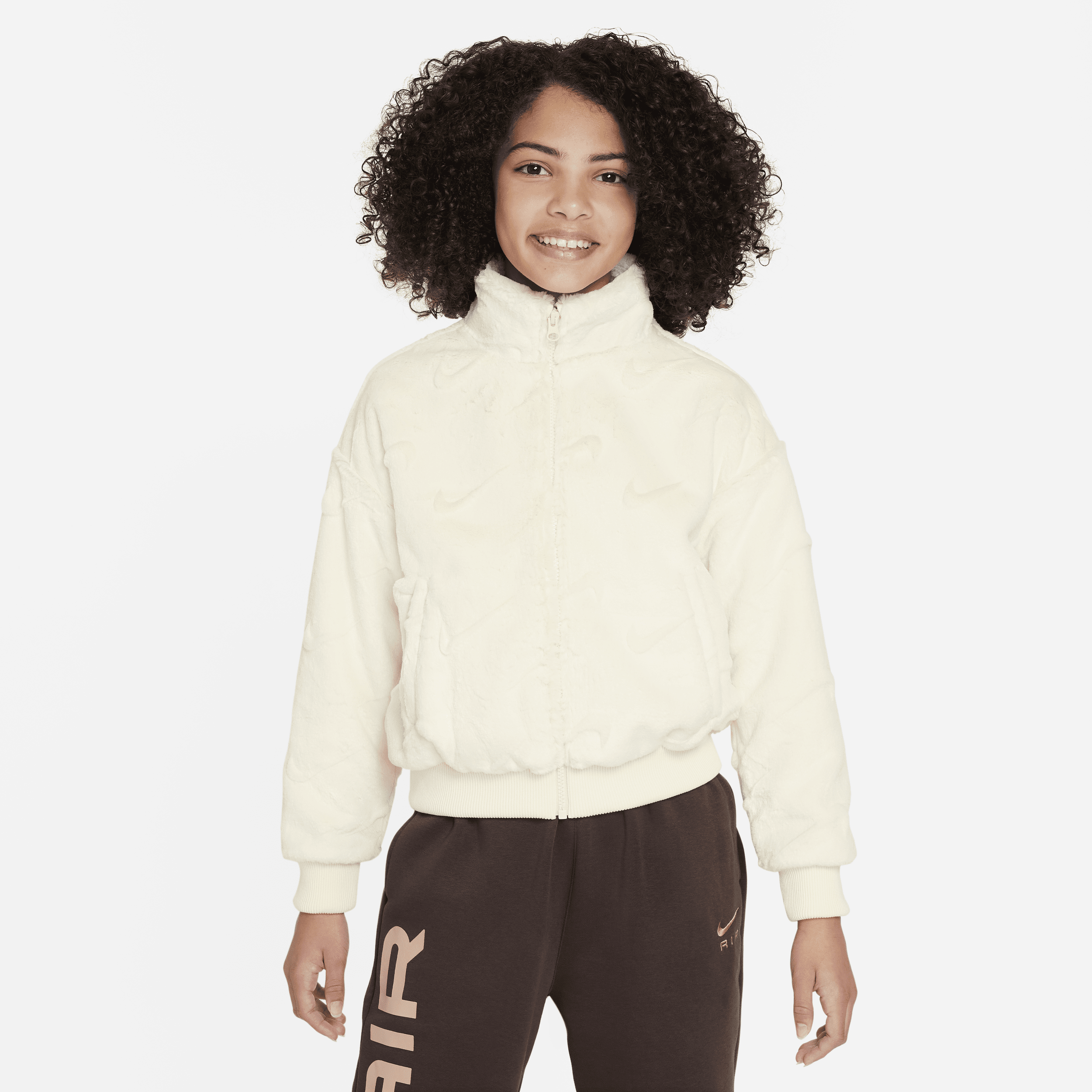 【ナイキ(NIKE)公式ストア】ナイキ スポーツウェア ジュニア (ガールズ) ジャケット FJ6154-113 ホワイト 【ナイキ(NIKE)公式ストア】ナイキ スポーツウェア ジュニア (ガールズ) ジャケット FJ6154-113 ホワイト