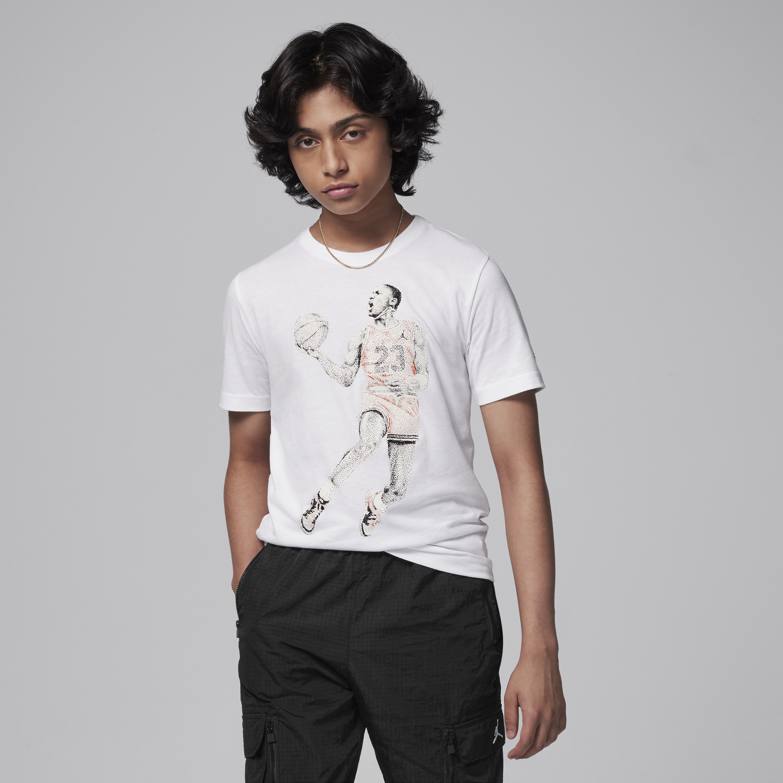 【ナイキ(NIKE)公式ストア】エア ジョーダン ジュニア ドット グラフィック Tシャツ HQ7104-100 ホワイト 【ナイキ(NIKE)公式ストア】エア ジョーダン ジュニア ドット グラフィック Tシャツ HQ7104-100 ホワイト
