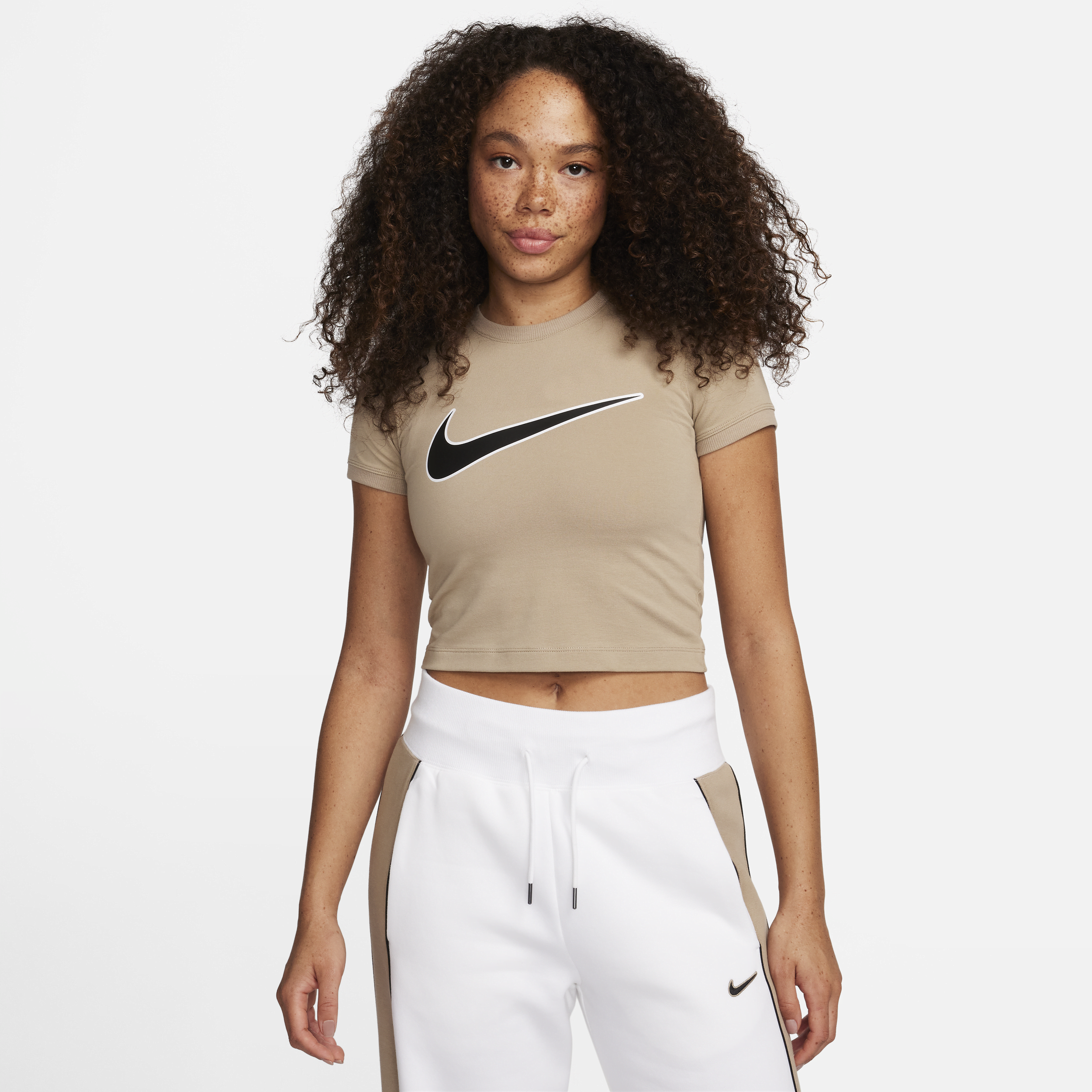 T-shirt corta Nike Sportswear – Donna - Marrone