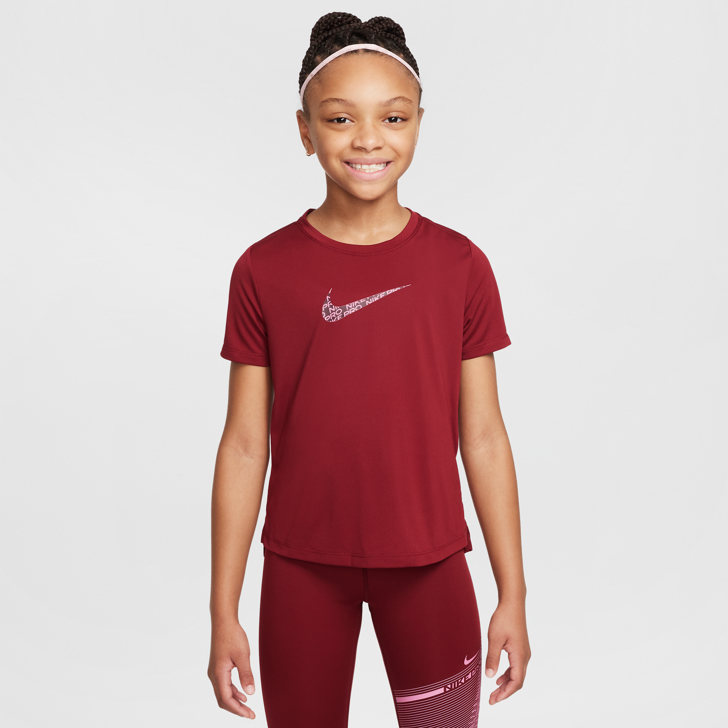 【ナイキ(NIKE)公式ストア】ナイキ ワン クラシック ジュニア (ガールズ) Dri-FIT トップ HJ2855-677 レッド 【ナイキ(NIKE)公式ストア】ナイキ ワン クラシック ジュニア (ガールズ) Dri-FIT トップ HJ2855-677 レッド