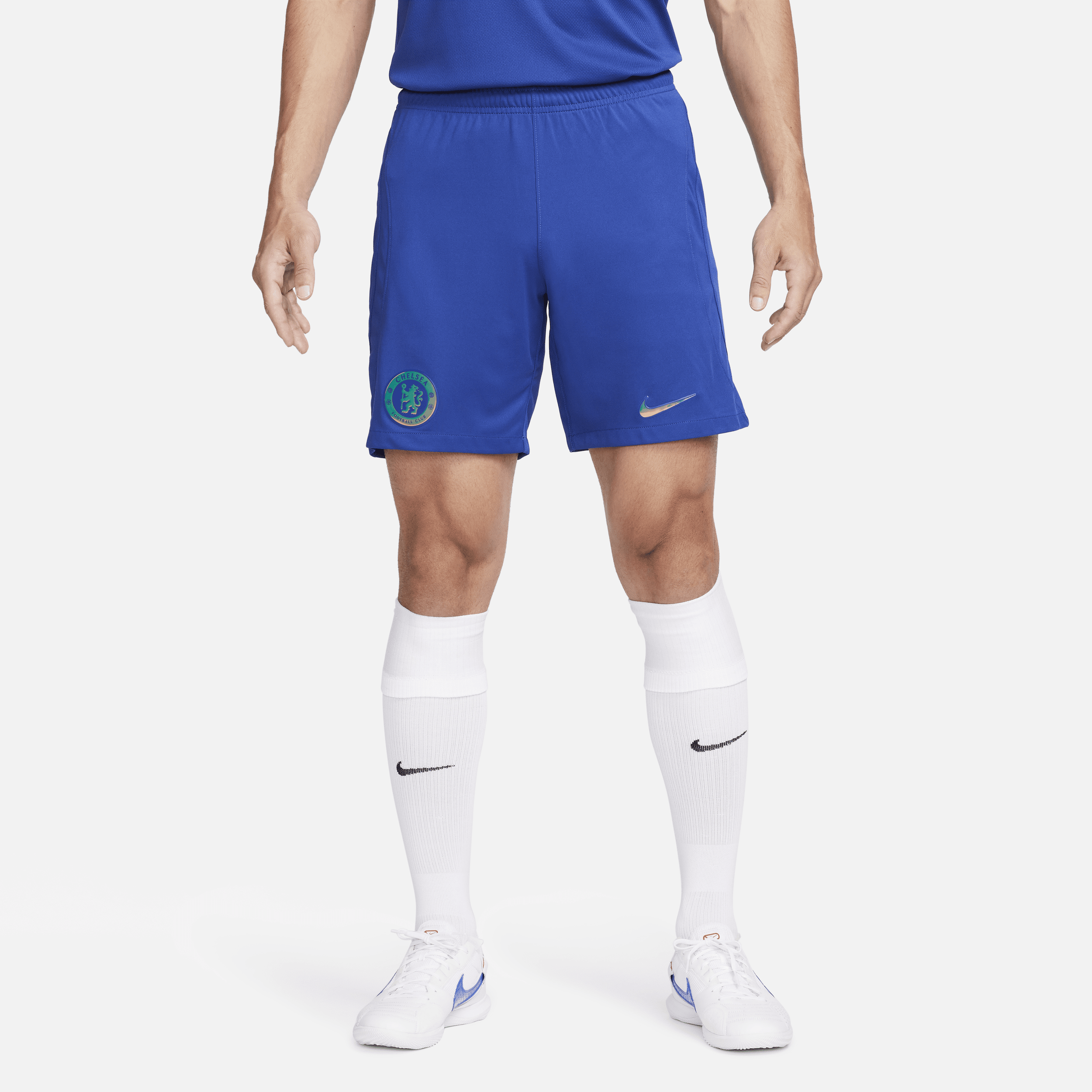 Chelsea FC 2023/24 Stadium Home Nike Dri-FIT-fodboldshorts til mænd - blå