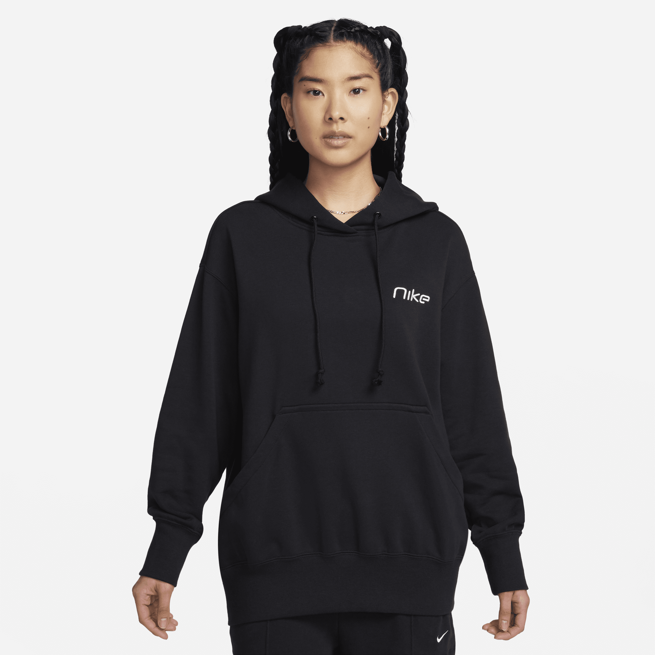 【ナイキ(NIKE)公式ストア】ナイキ スポーツウェア ウィメンズ オーバーサイズド プルオーバー パーカー HJ7026-010 ブラック 【ナイキ(NIKE)公式ストア】ナイキ スポーツウェア ウィメンズ オーバーサイズド プルオーバー パーカー HJ7026-010 ブラック