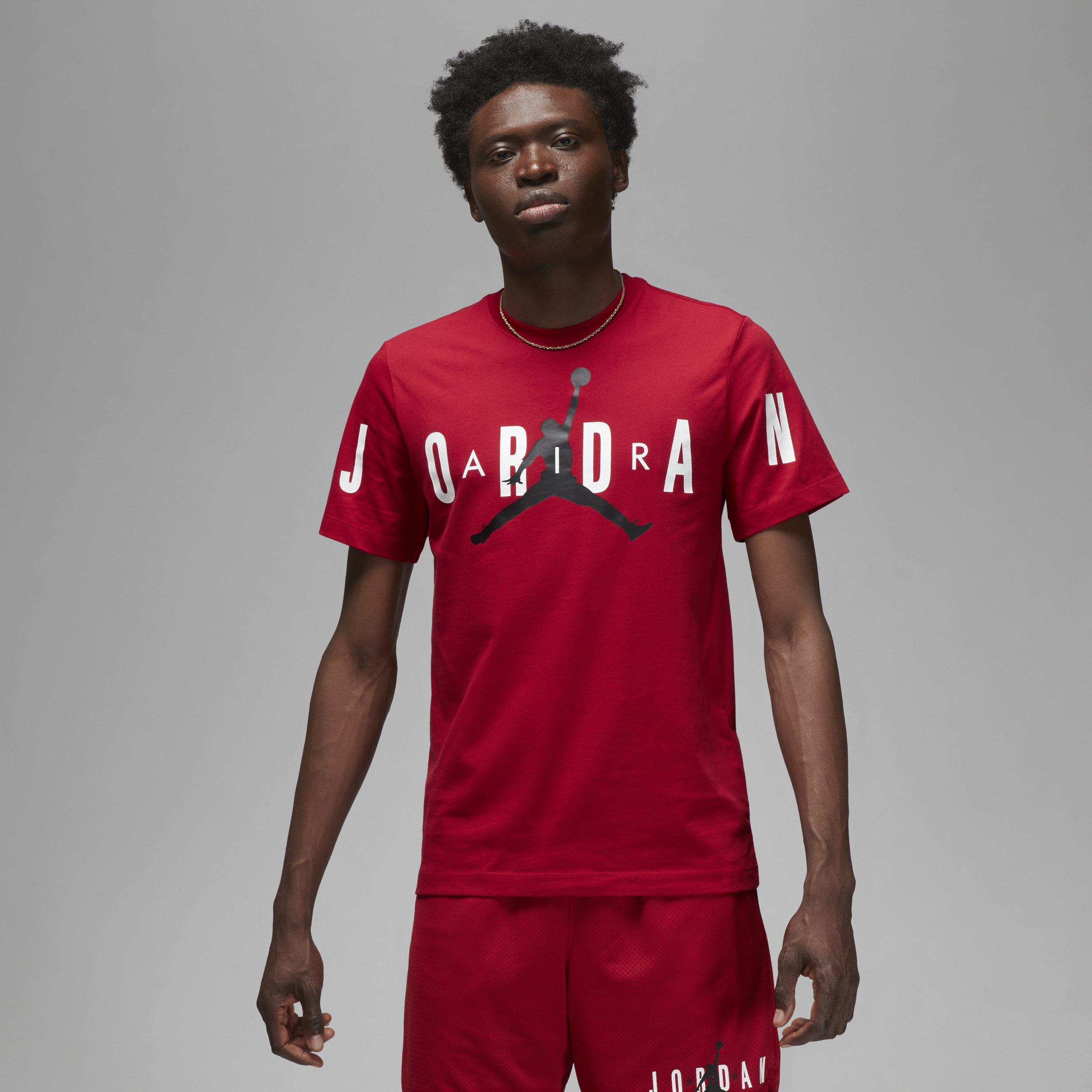 Nike T-shirt elasticizzata Jordan Air – Uomo - Rosso