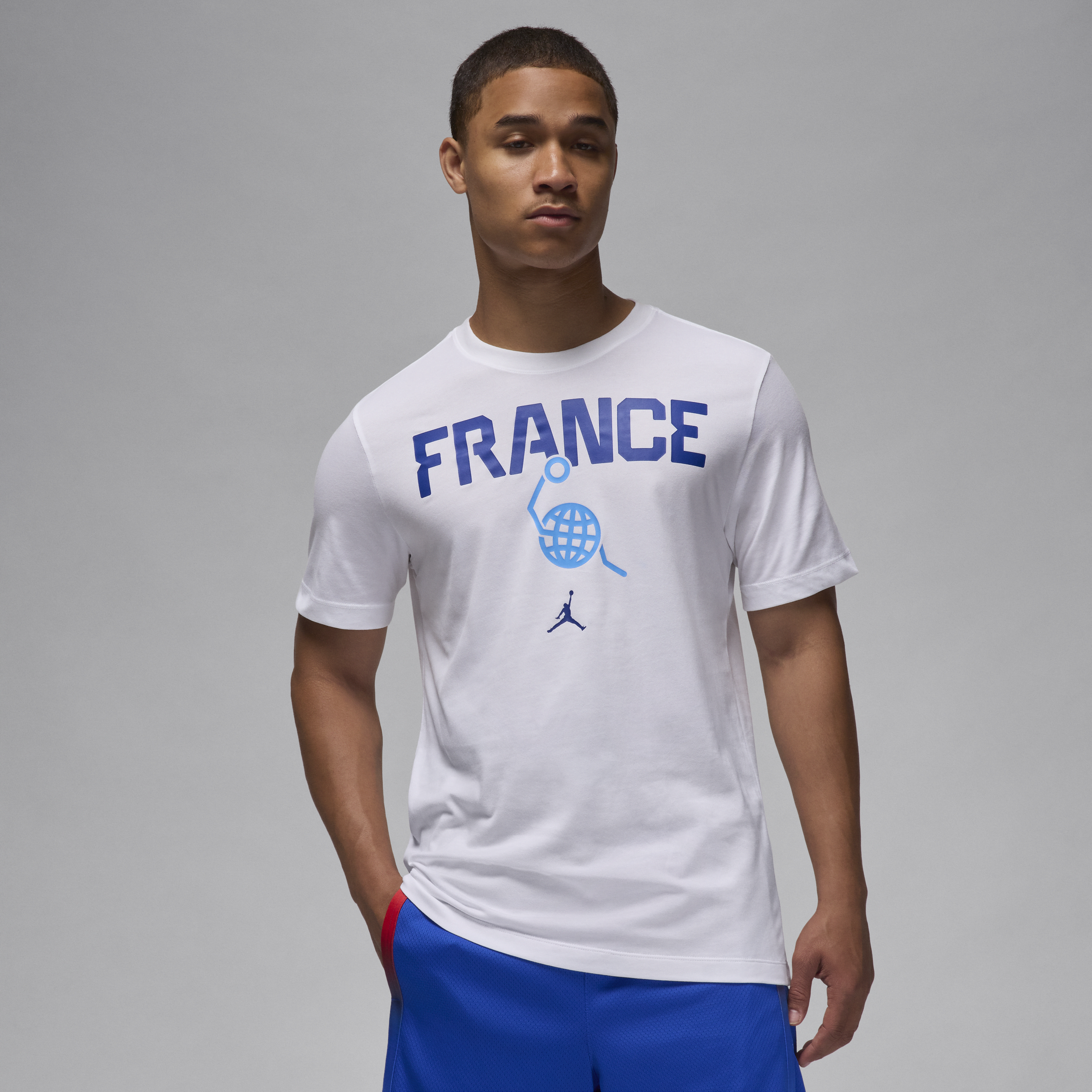 T-shirt da basket Nike Francia – Uomo - Bianco