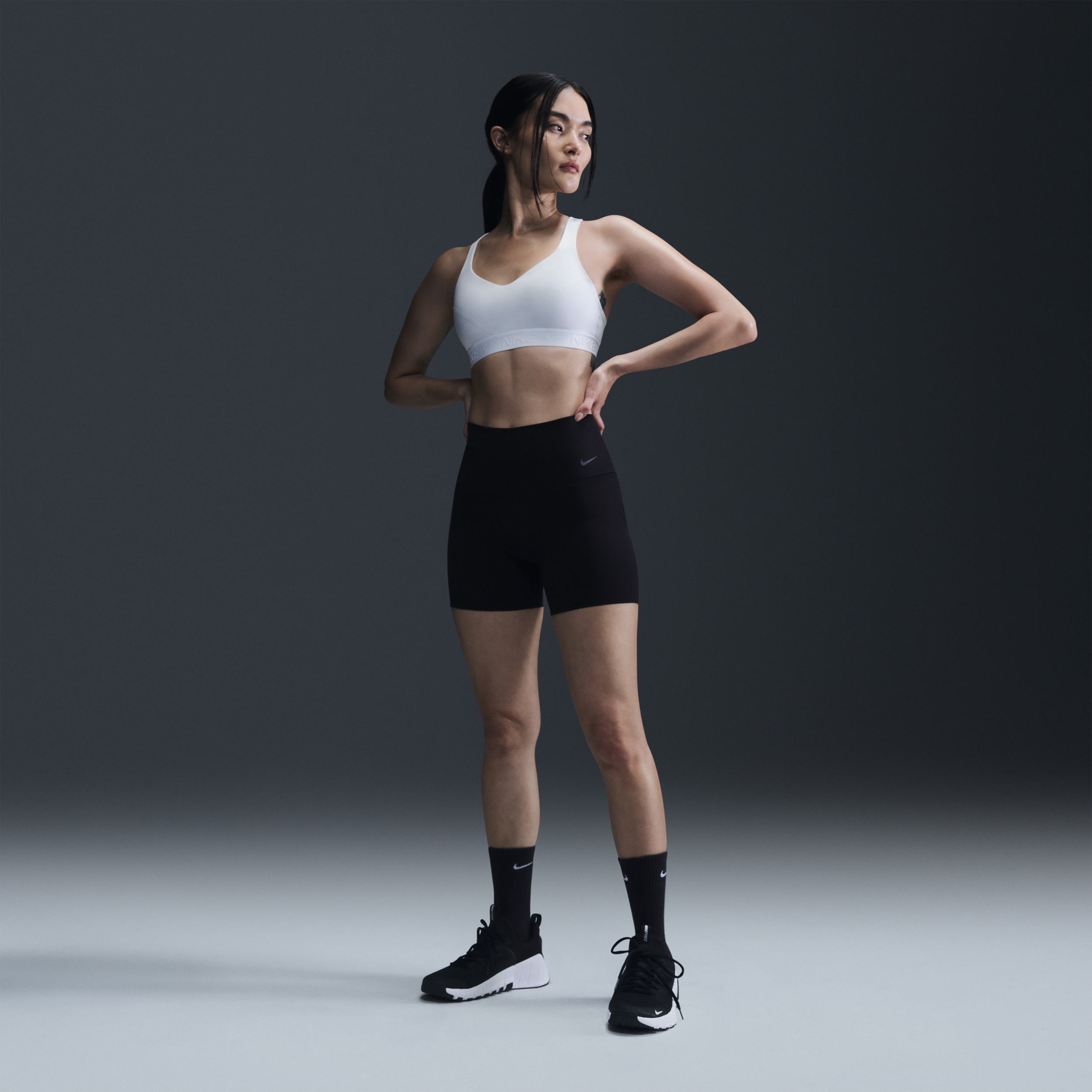 【ナイキ(NIKE)公式ストア】ナイキ ゼンビー ウィメンズ ジェントルサポート ハイウエスト 13cm バイカー ショートパンツ FN3157-010 ブラック 【ナイキ(NIKE)公式ストア】ナイキ ゼンビー ウィメンズ ジェントルサポート ハイウエスト 13cm バイカー ショートパンツ FN3157-010 ブラック
