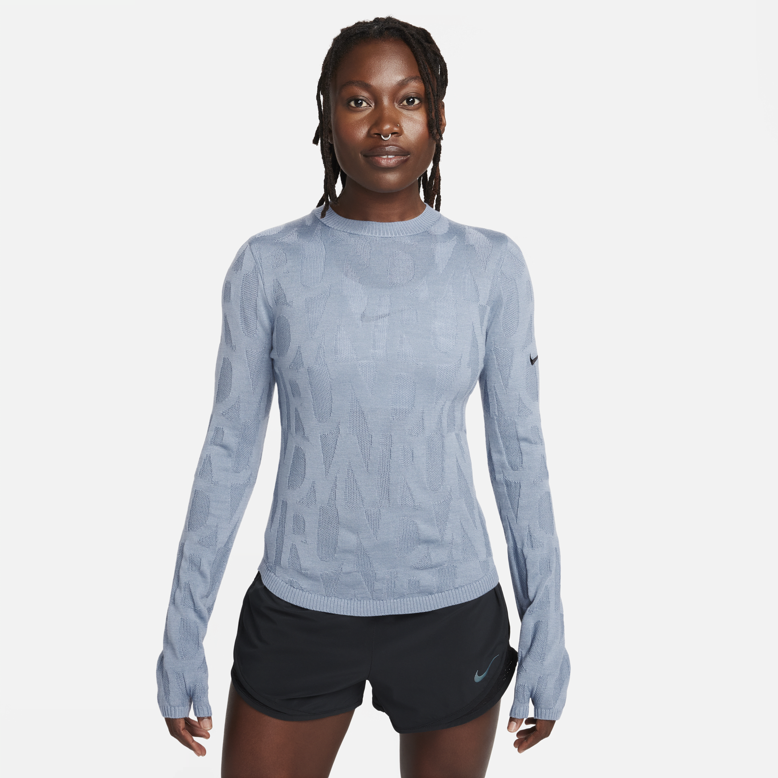 Nike Running Division-løbemellemlag til kvinder - blå