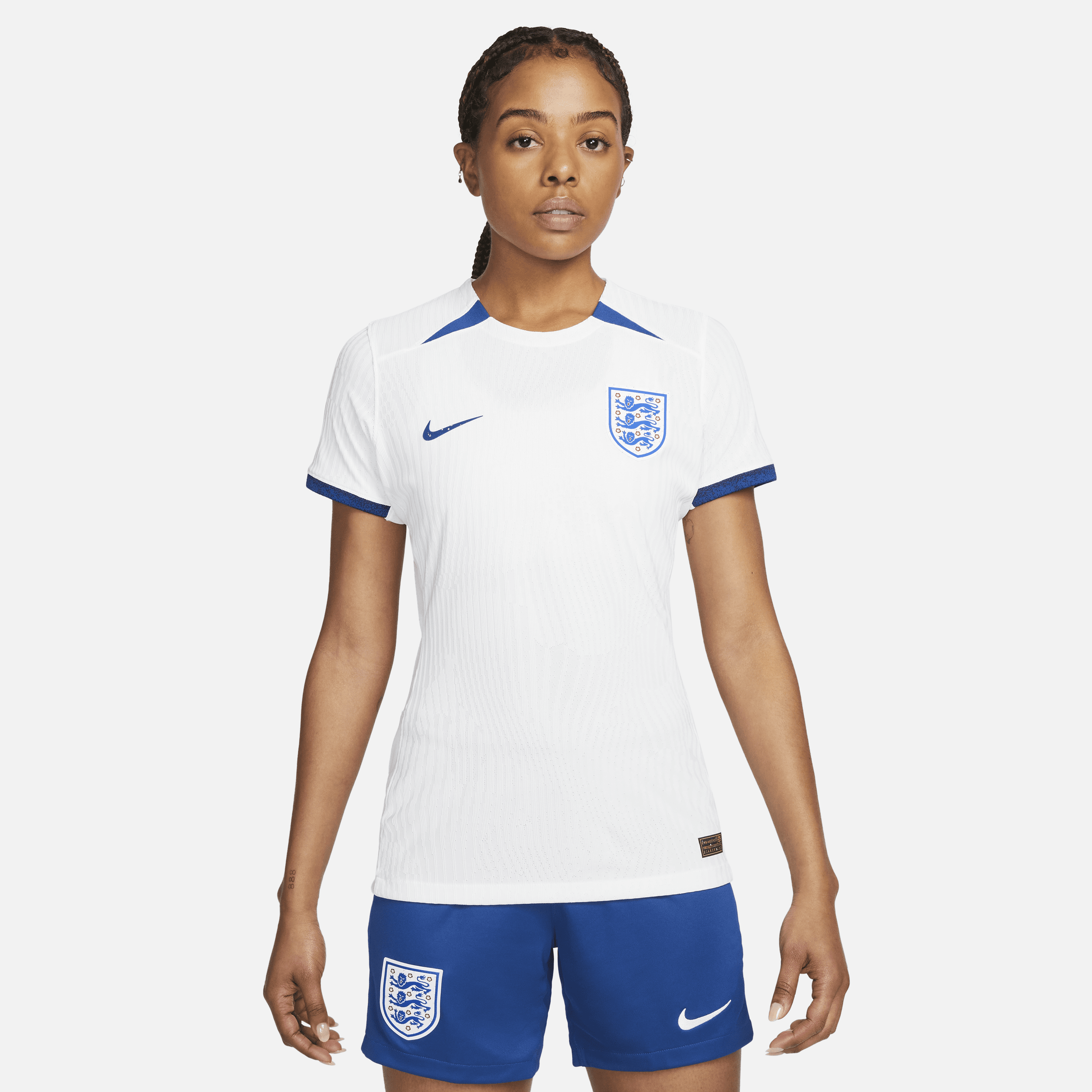 England 2023 Lionesses Match Home Nike Dri-FIT ADV-fodboldtrøje til kvinder - hvid