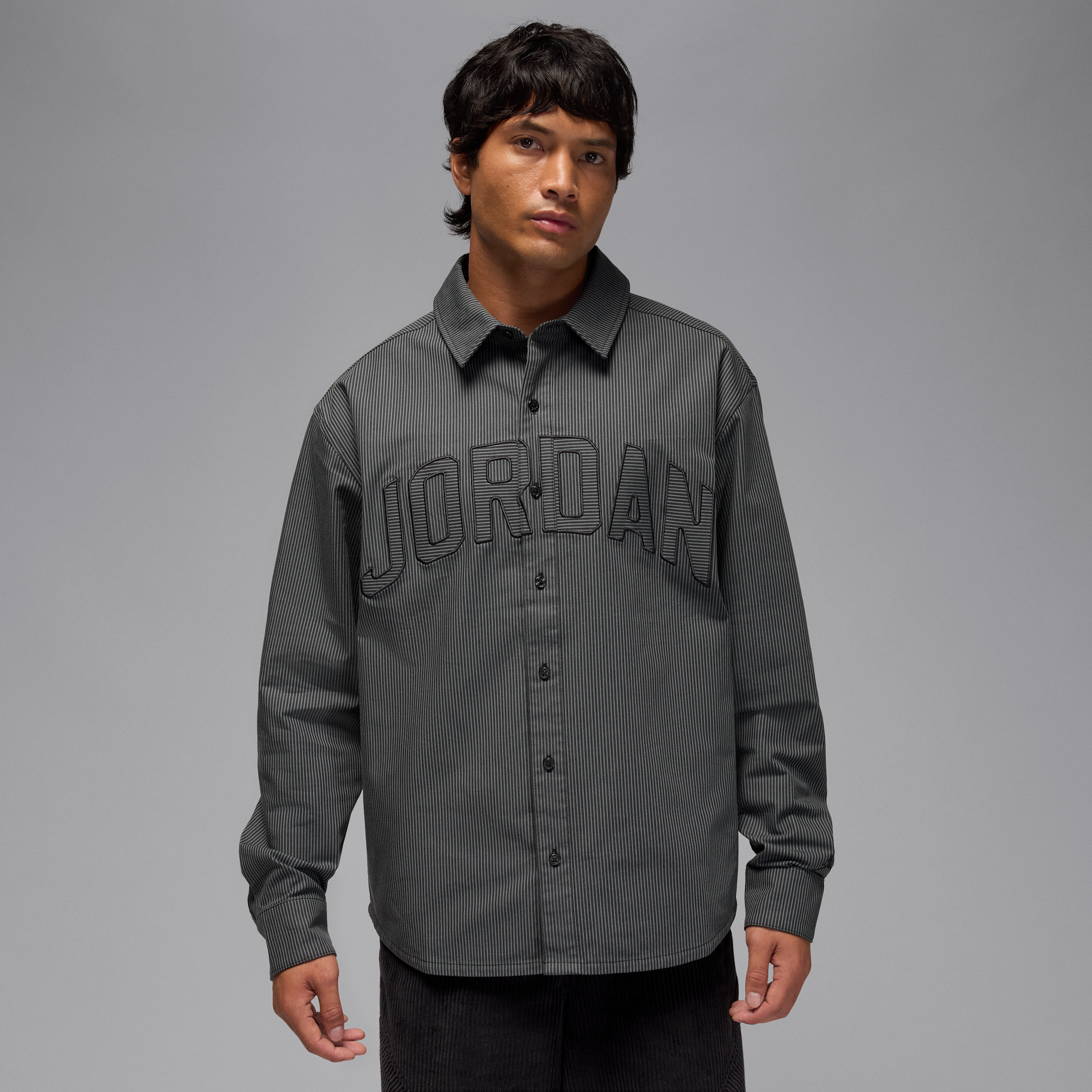 【ナイキ(NIKE)公式ストア】ジョーダン フライト メンズ オックスフォード ロングスリーブ トップ IB0317-011 ブラック 【ナイキ(NIKE)公式ストア】ジョーダン フライト メンズ オックスフォード ロングスリーブ トップ IB0317-011 ブラック