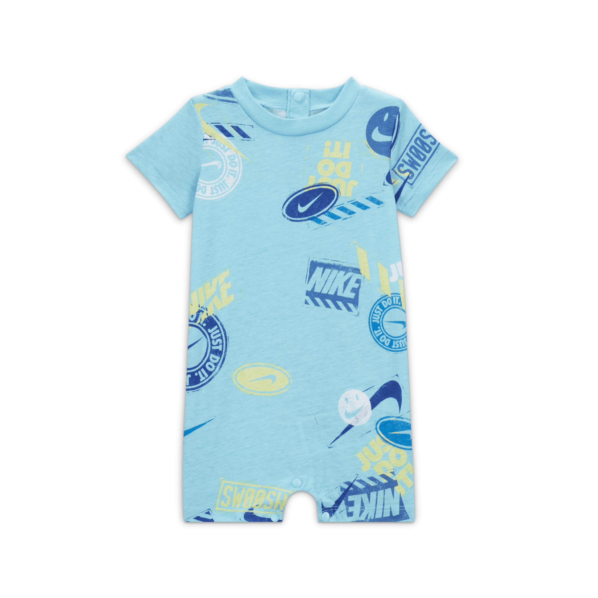 Nike Wild Air Printed Romper Rompertje voor baby's - Blauw