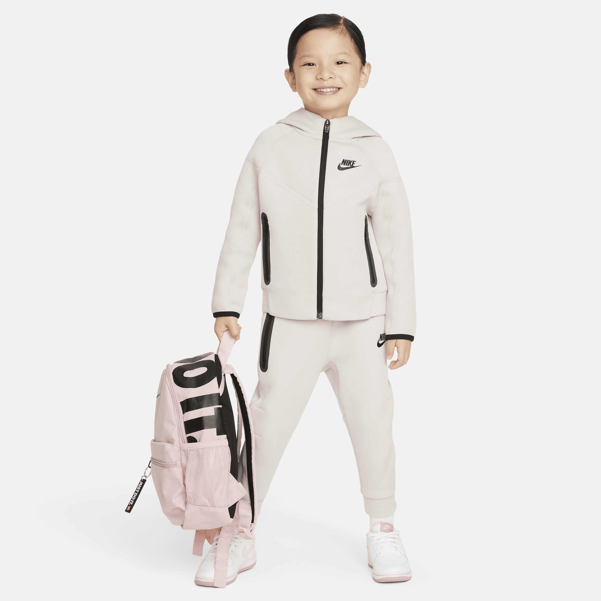 Nike Sportswear Tech Fleece Full-Zip Set tweedelige hoodieset voor peuters - Paars