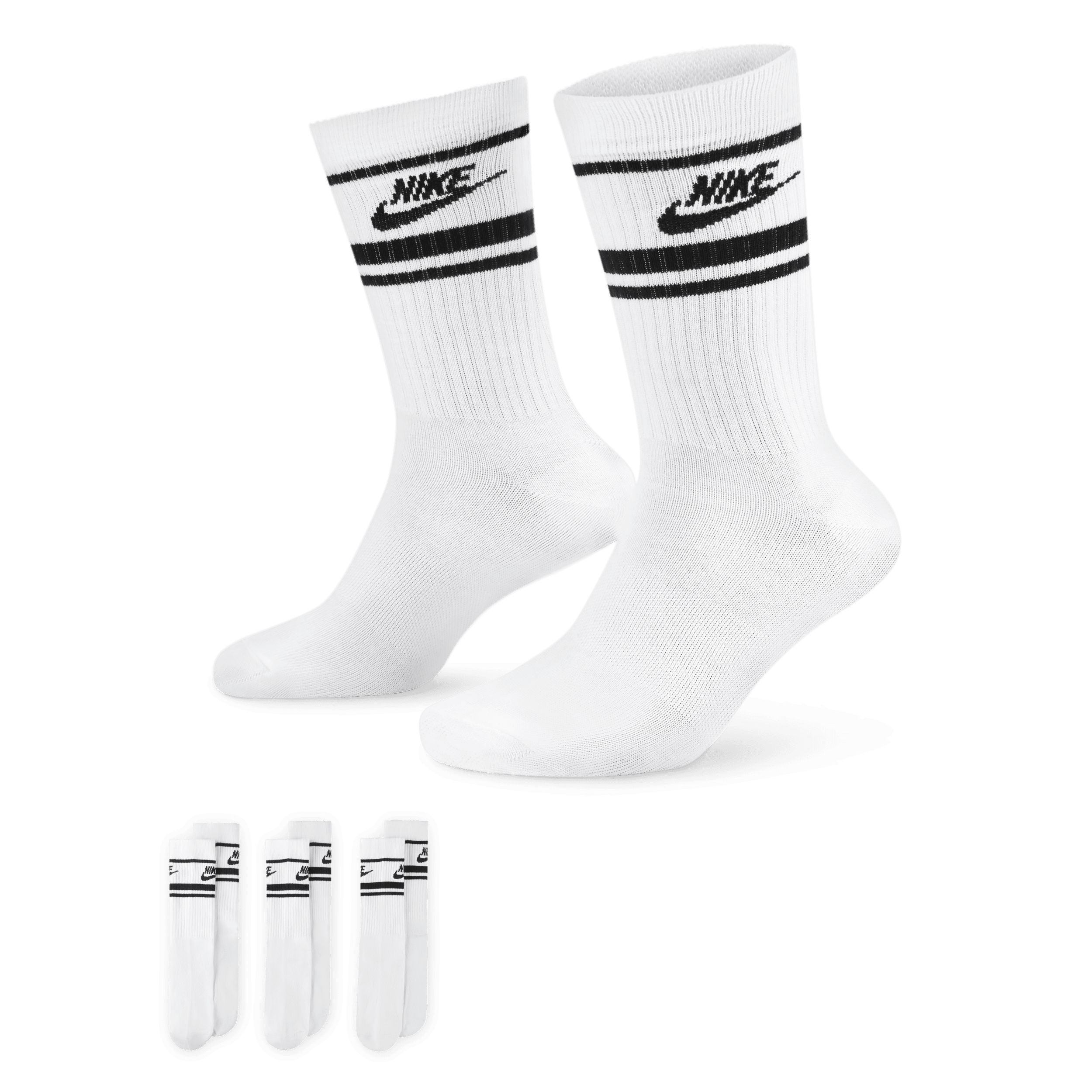 Nike Sportswear Dri-FIT Everyday Essential Calcetines largos (3 pares) - Blanco
