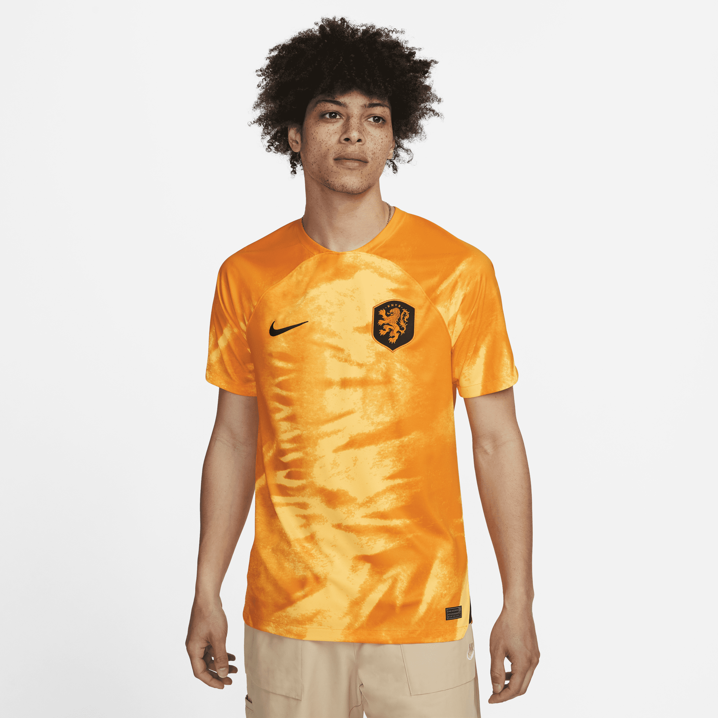 Nederland 2022/23 Stadium Thuis Nike Dri-FIT voetbalshirt voor heren - Oranje