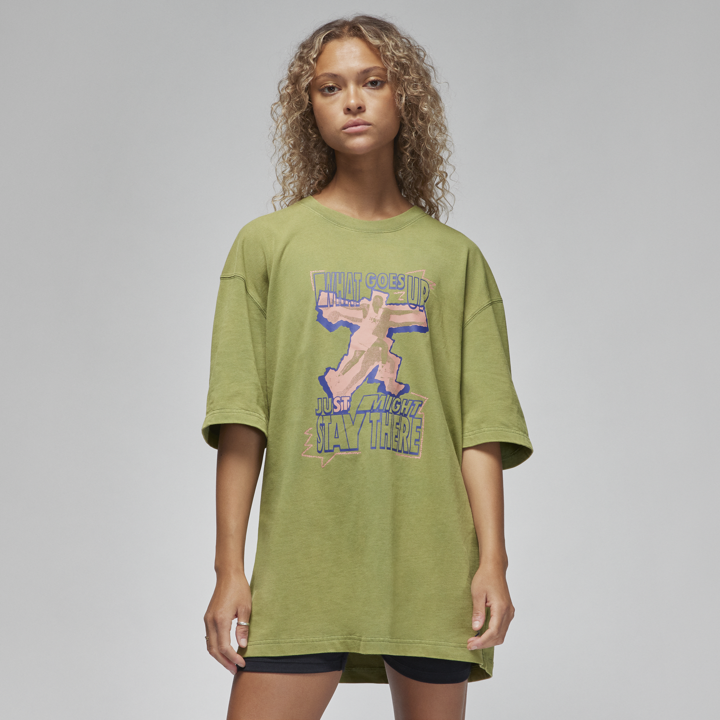 Nike T-shirt oversize Jordan – Donna - Verde