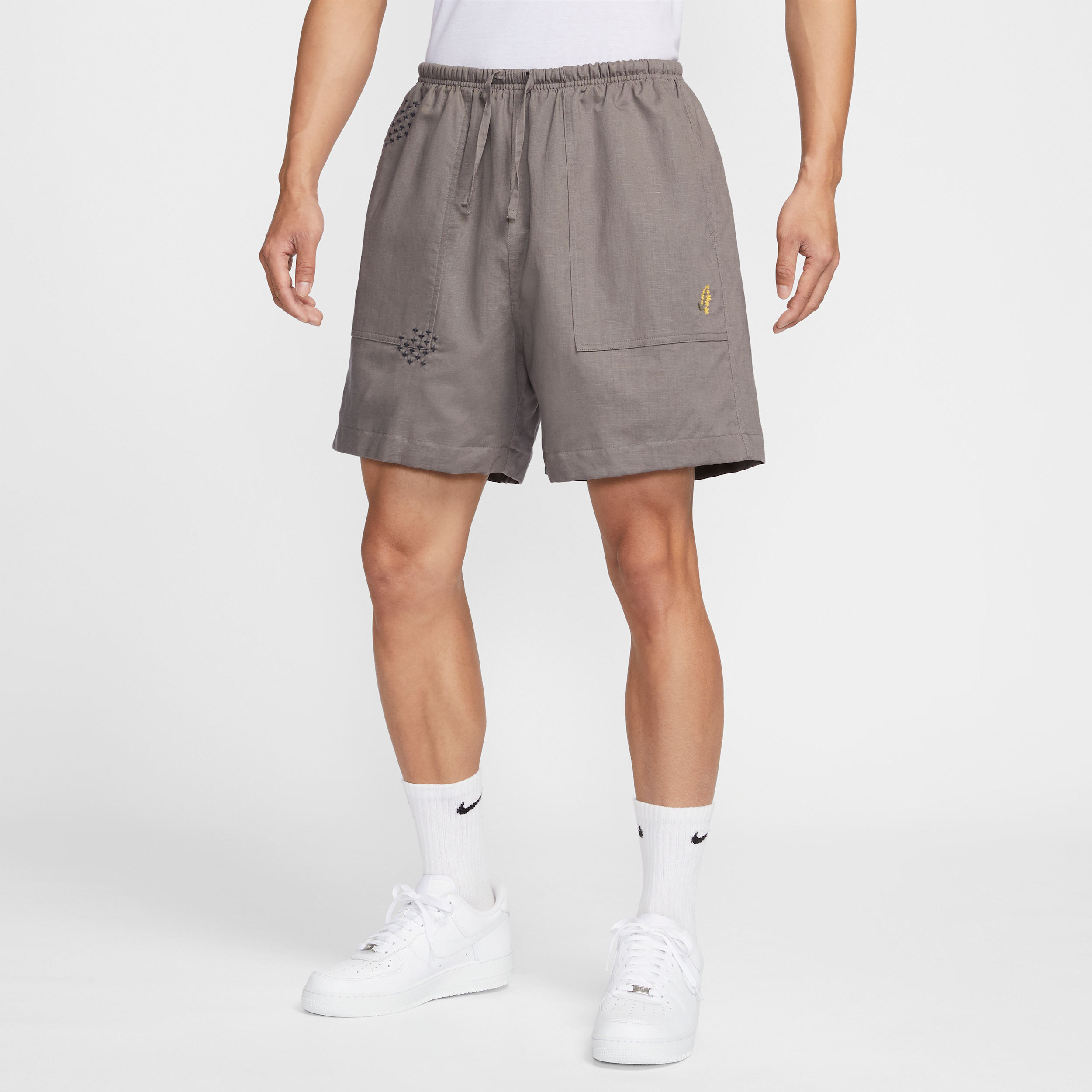 【ナイキ(NIKE)公式ストア】ナイキ ライフ メンズ リネン ショートパンツ (インナー付き) HJ2979-289 グレー 【ナイキ(NIKE)公式ストア】ナイキ ライフ メンズ リネン ショートパンツ (インナー付き) HJ2979-289 グレー