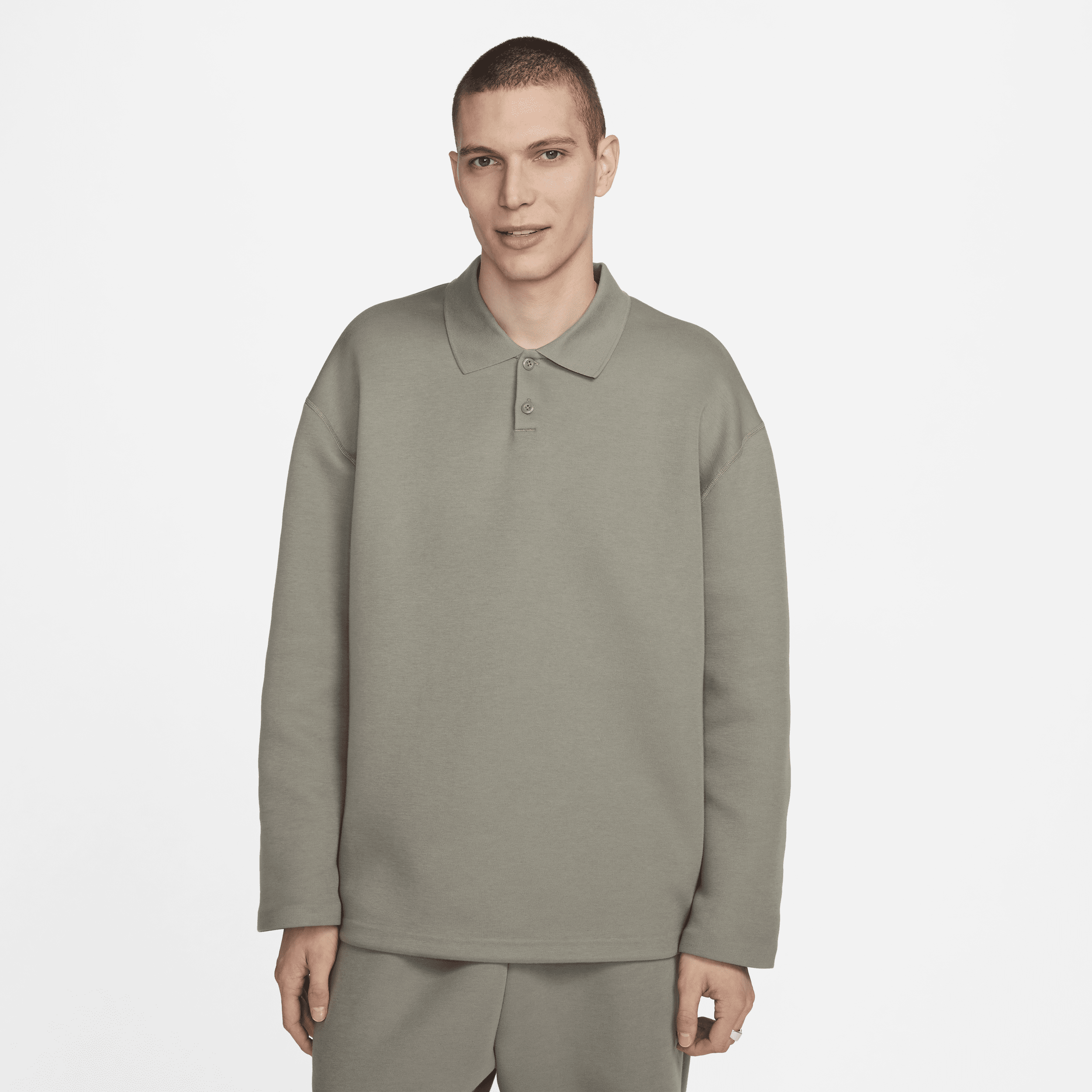 Polo Nike Tech Fleece Reimagined – Uomo - Grigio