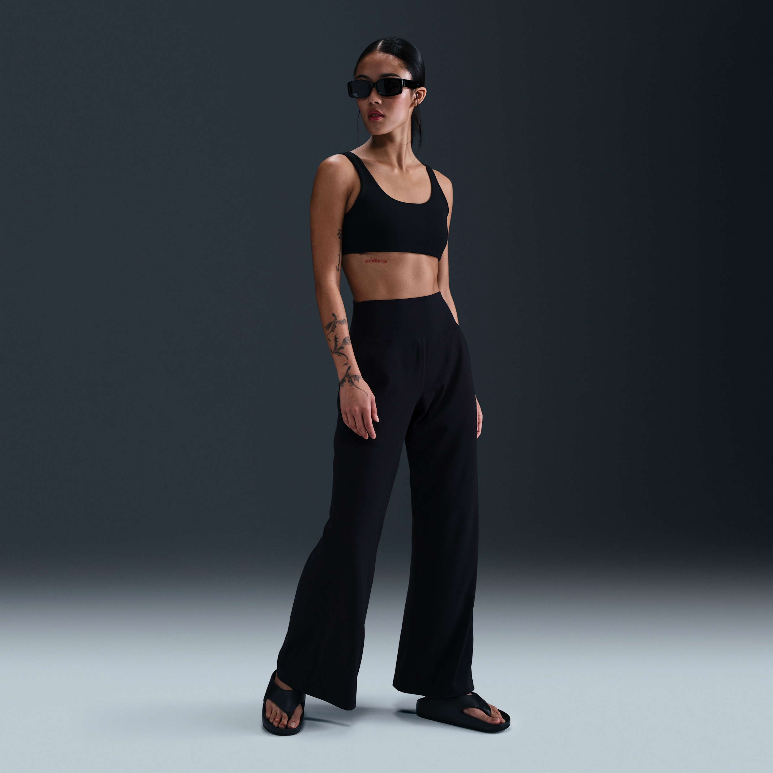 【ナイキ(NIKE)公式ストア】ナイキ ゼンビー ウィメンズ Dri-FIT ハイウエスト ワイドレッグ パンツ HJ5361-010 ブラック 【ナイキ(NIKE)公式ストア】ナイキ ゼンビー ウィメンズ Dri-FIT ハイウエスト ワイドレッグ パンツ HJ5361-010 ブラック