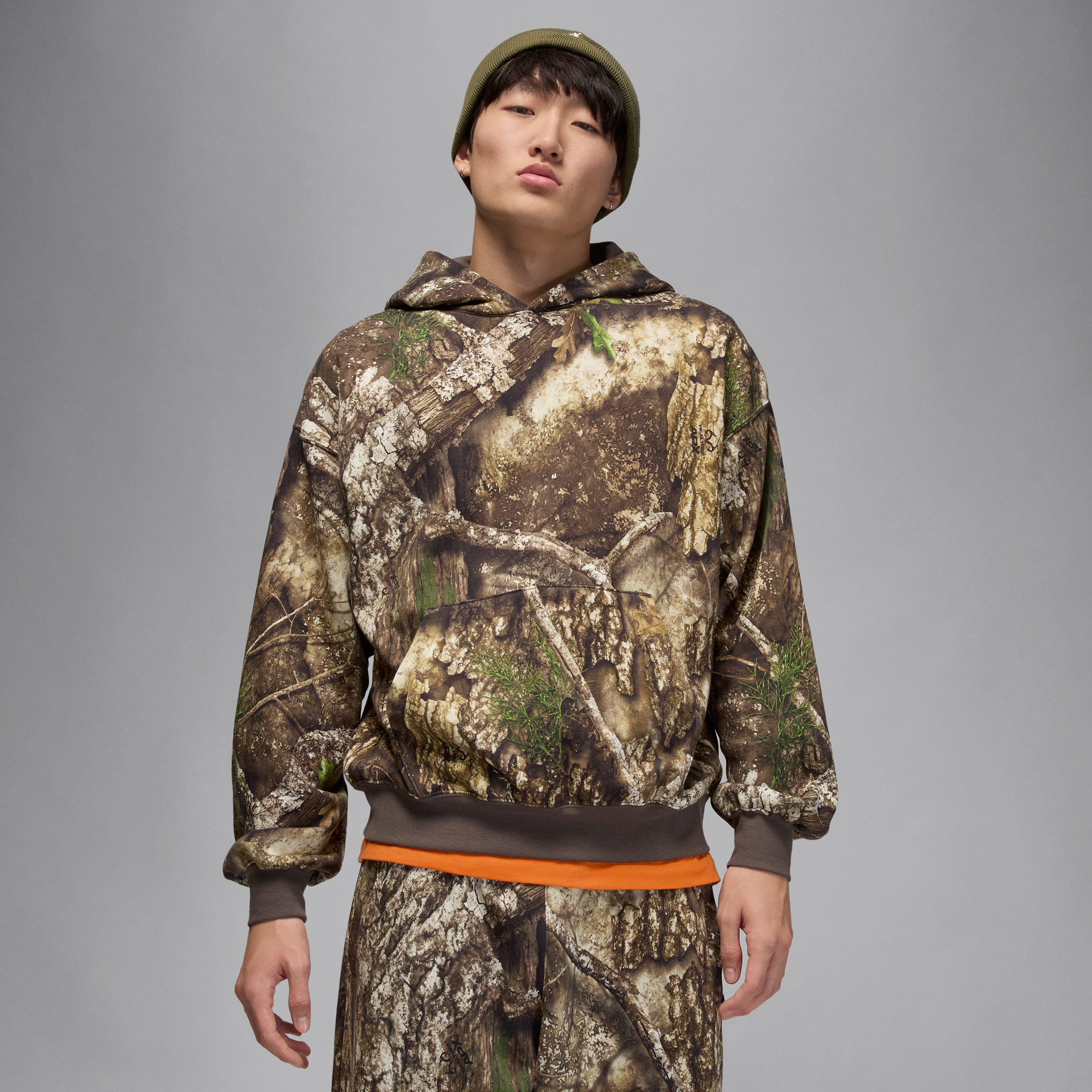 Nike Sudadera con capucha Jordan Brooklyn Realtree de tejido Fleece - Hombre - Verde