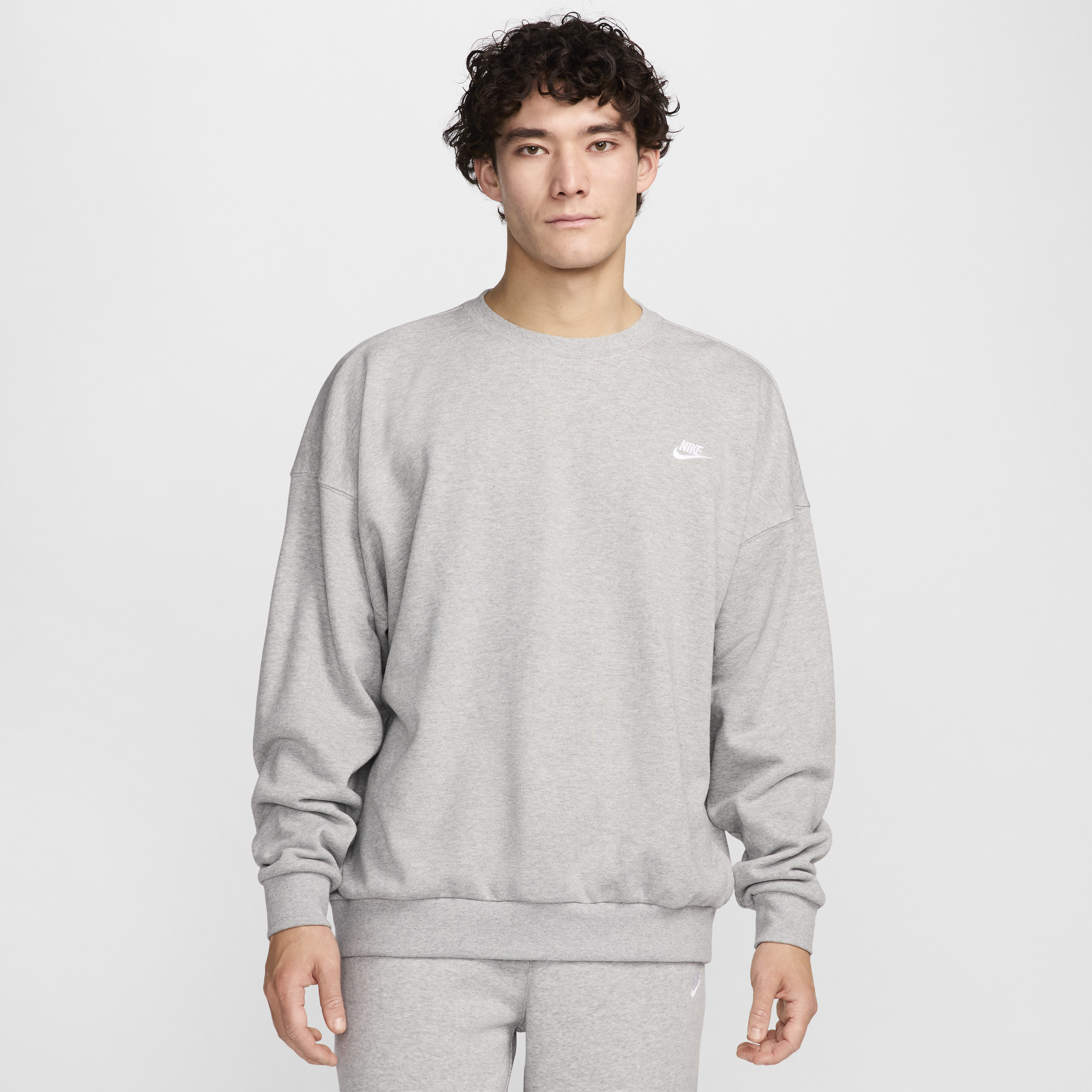 【ナイキ(NIKE)公式ストア】ナイキ クラブ フリース メンズ オーバーサイズド フレンチテリー クルー HJ1820-063 グレー 【ナイキ(NIKE)公式ストア】ナイキ クラブ フリース メンズ オーバーサイズド フレンチテリー クルー HJ1820-063 グレー