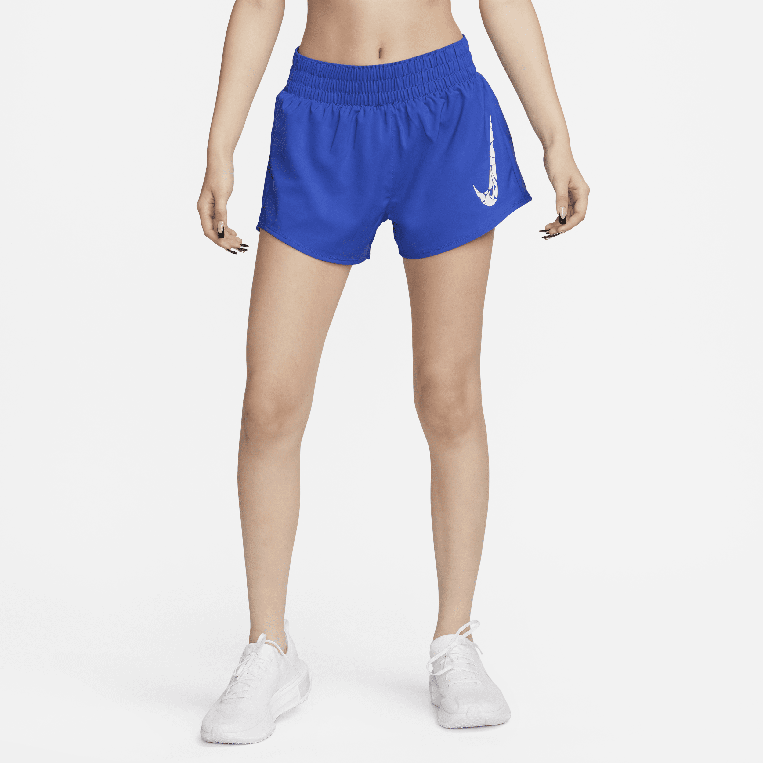 【ナイキ(NIKE)公式ストア】ナイキ ワン ウィメンズ Dri-FIT ミッドライズ 8cm ショートパンツ (インナー付き) FN2602-405 ブルー 【ナイキ(NIKE)公式ストア】ナイキ ワン ウィメンズ Dri-FIT ミッドライズ 8cm ショートパンツ (インナー付き) FN2602-405 ブルー