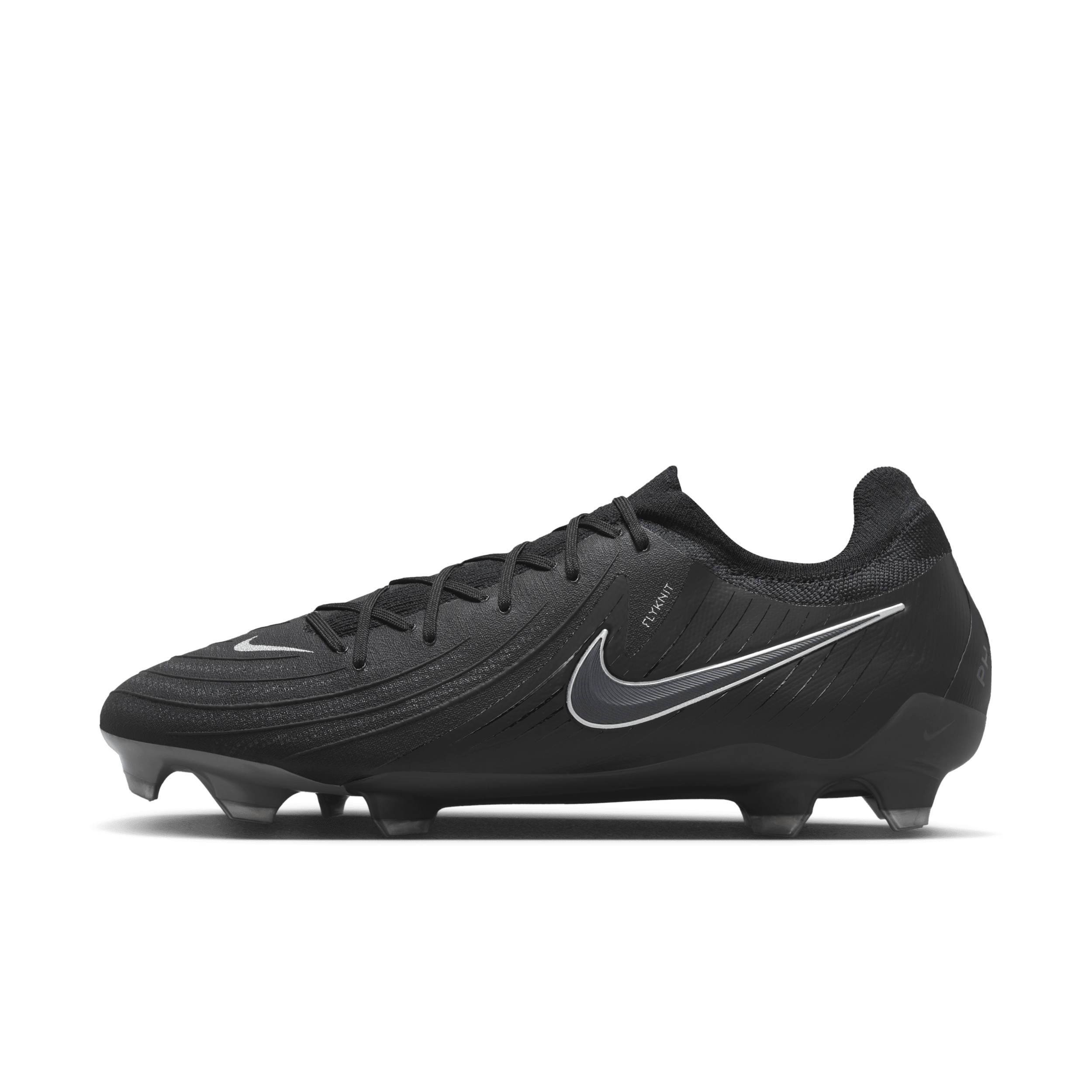 Nike Phantom GX 2 Pro low-top voetbalschoenen (stevige ondergrond) - Zwart