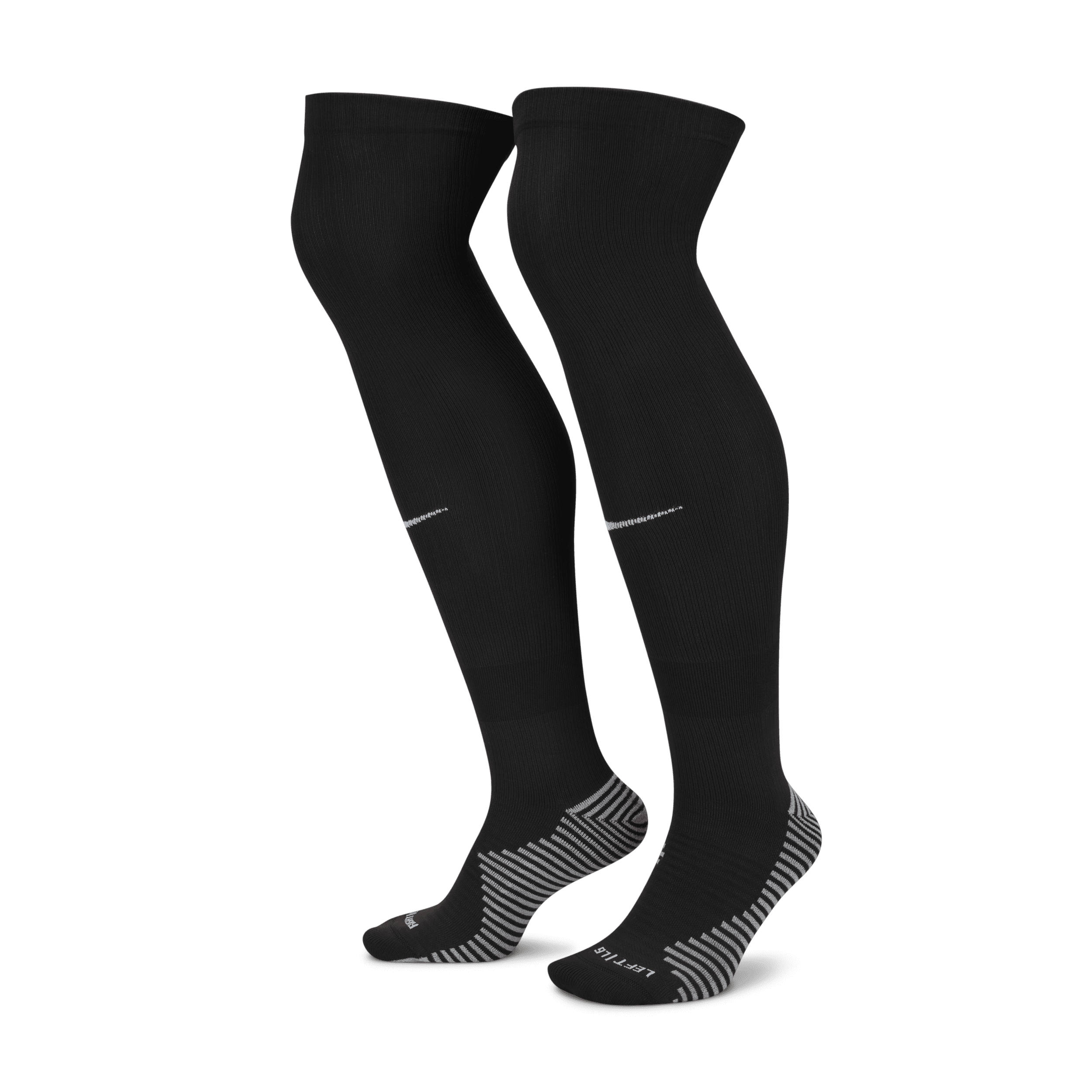 Nike Dri-FIT Strike Voetbalsokken tot over de knie - Zwart