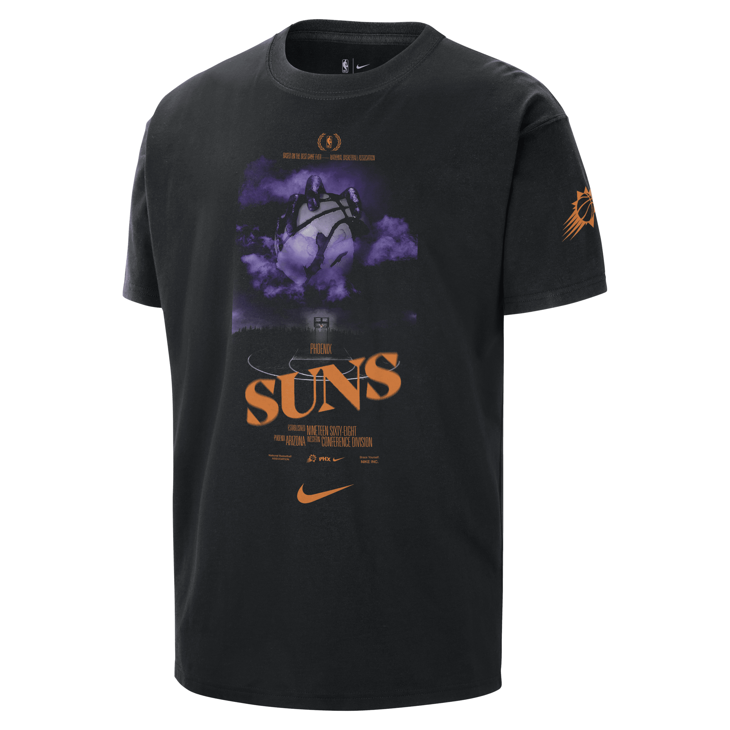 【ナイキ(NIKE)公式ストア】フェニックス サンズ コートサイド メンズ ナイキ NBA Tシャツ HJ2701-010 ブラック 【ナイキ(NIKE)公式ストア】フェニックス サンズ コートサイド メンズ ナイキ NBA Tシャツ HJ2701-010 ブラック