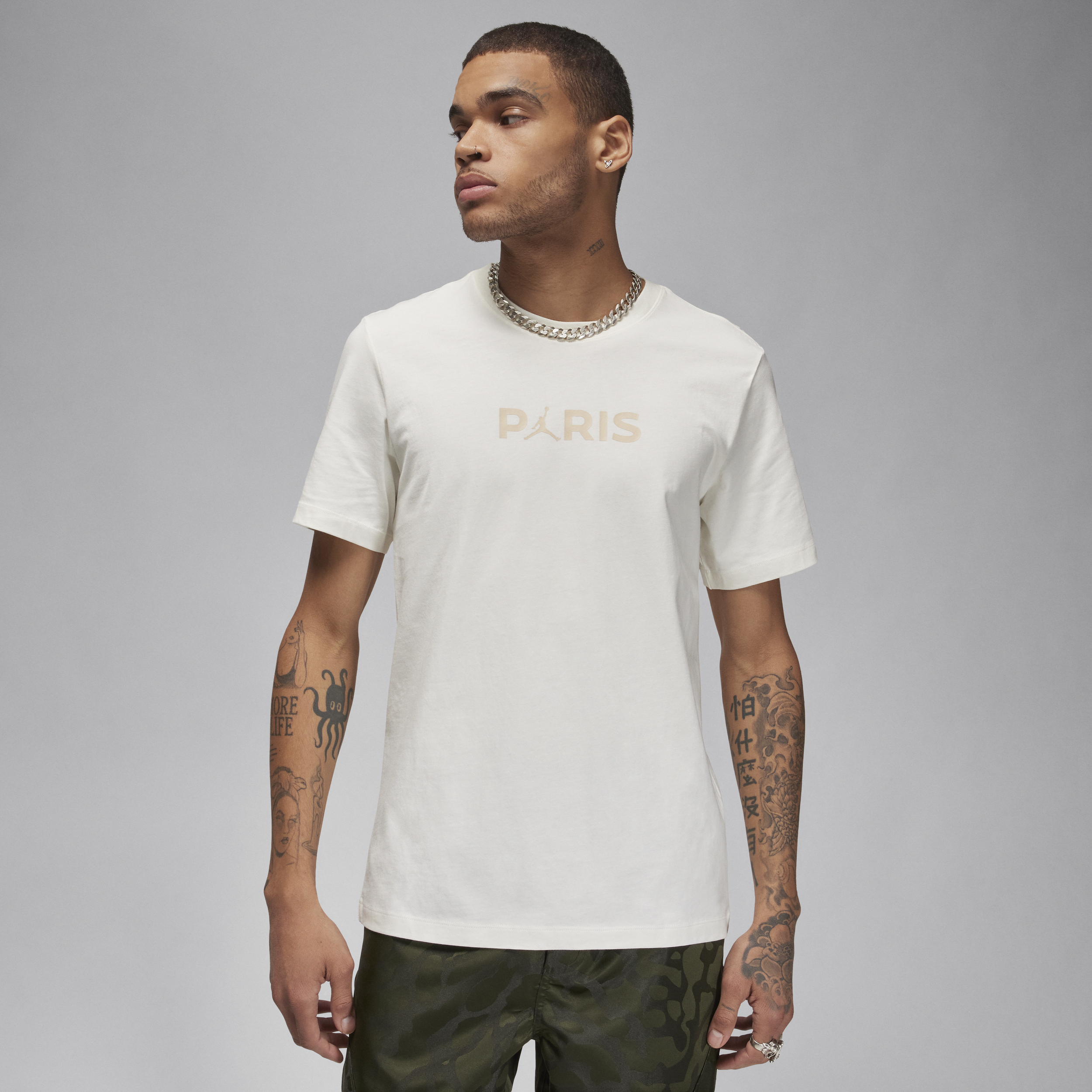 Nike Paris Saint-Germain-T-shirt til mænd - hvid