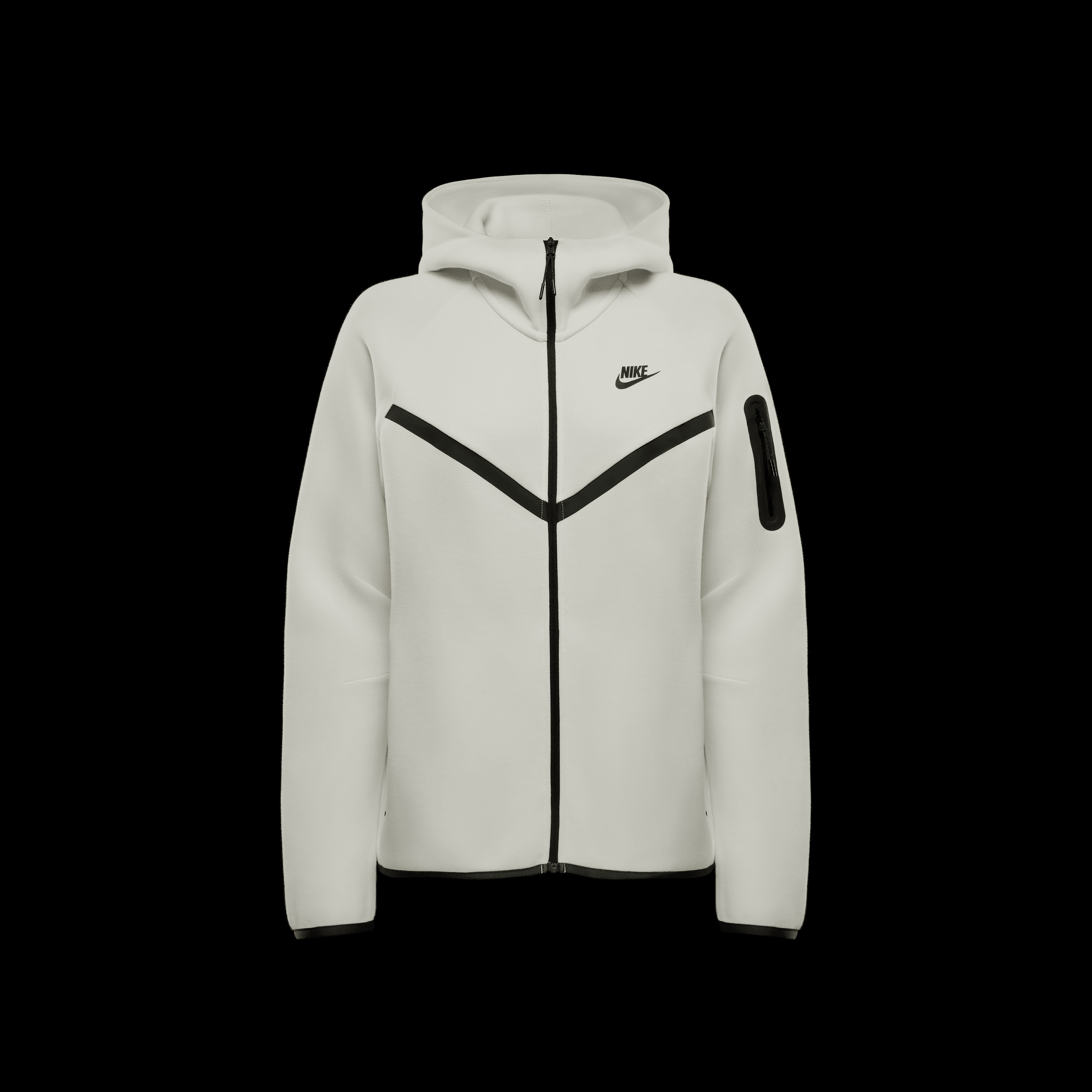 Nike Hoodie Tech Fleece Fz Windrunner - ['White'] | HV6747-110