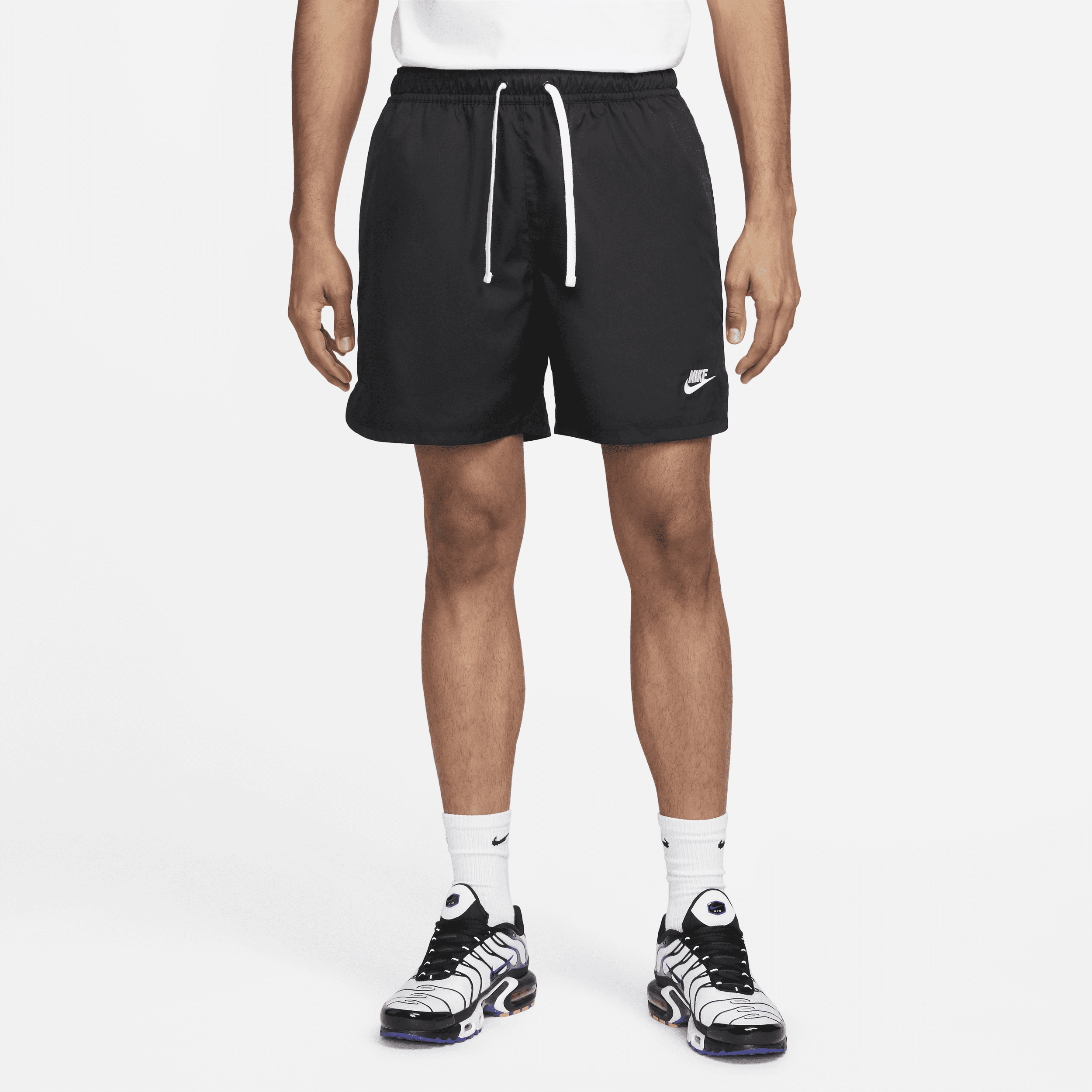 Shorts Flow in tessuto con fodera Nike Sportswear Sport Essentials - Uomo - Nero